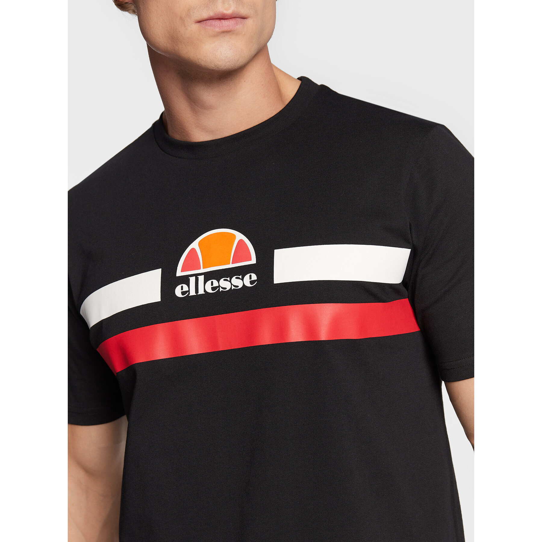 Ellesse Tricou Aprel SHM06453 Negru Regular Fit - Pled.ro