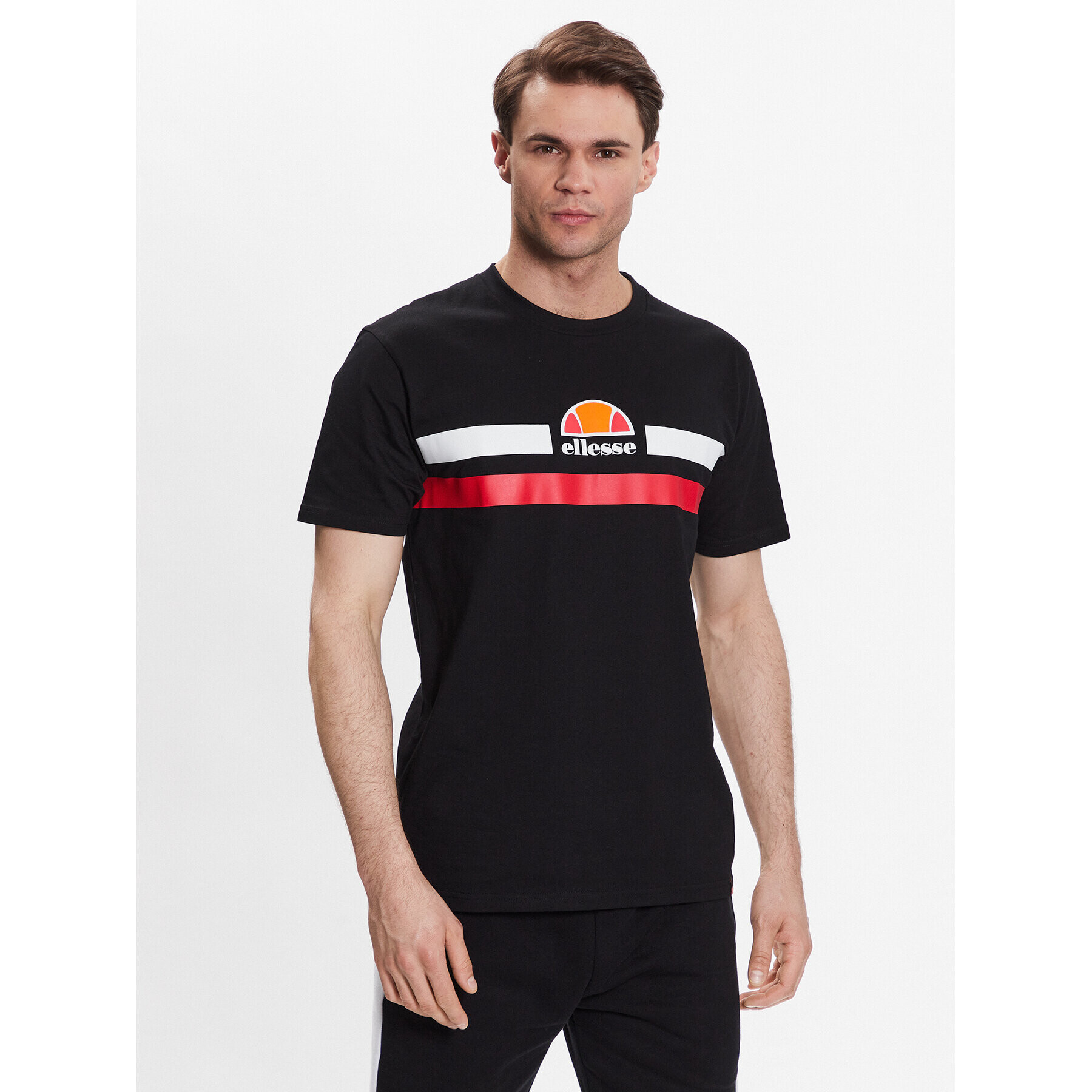 Ellesse Tricou Aprel SHR06453 Negru Regular Fit - Pled.ro