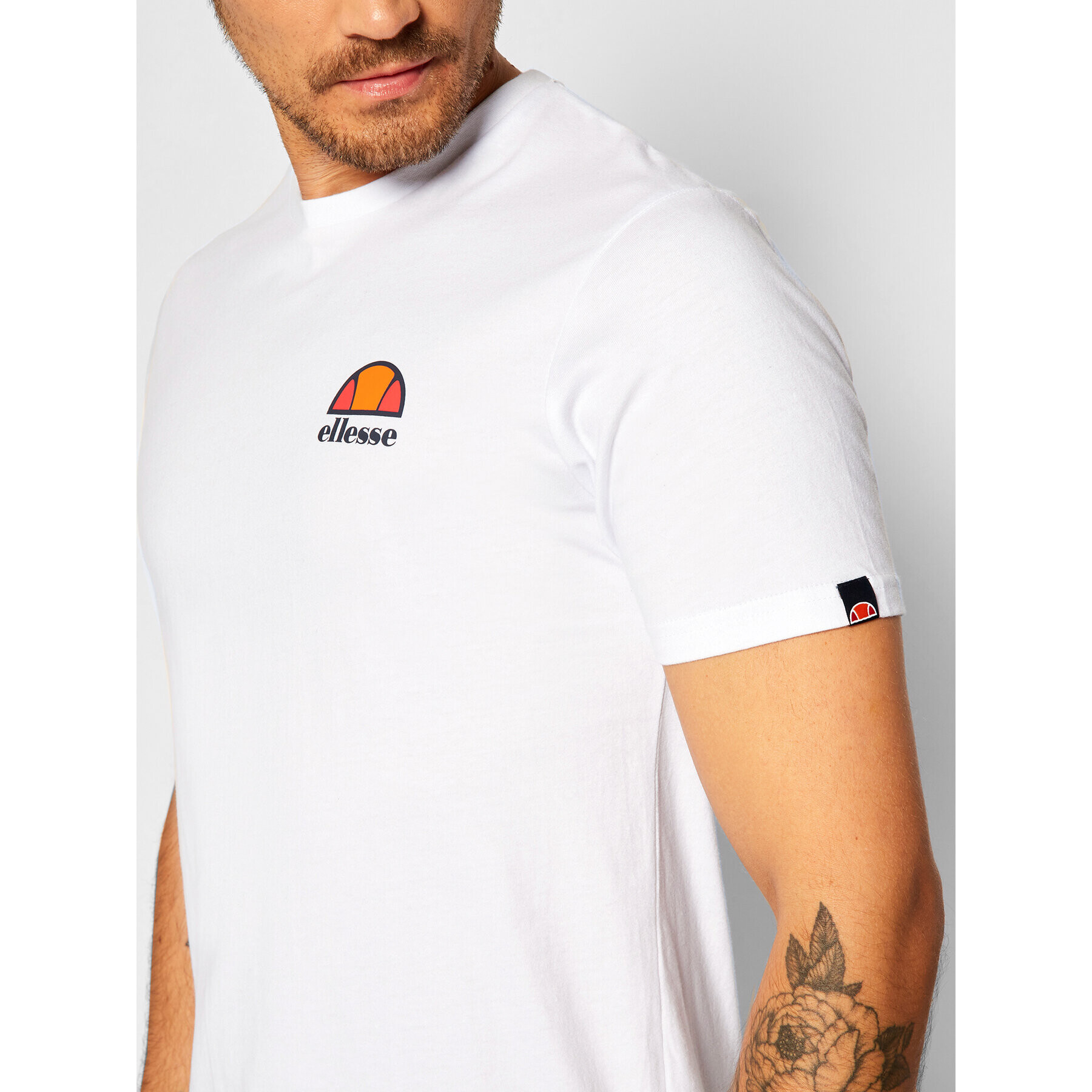 Ellesse Tricou Canaletto SHS04548 Alb Regular Fit - Pled.ro