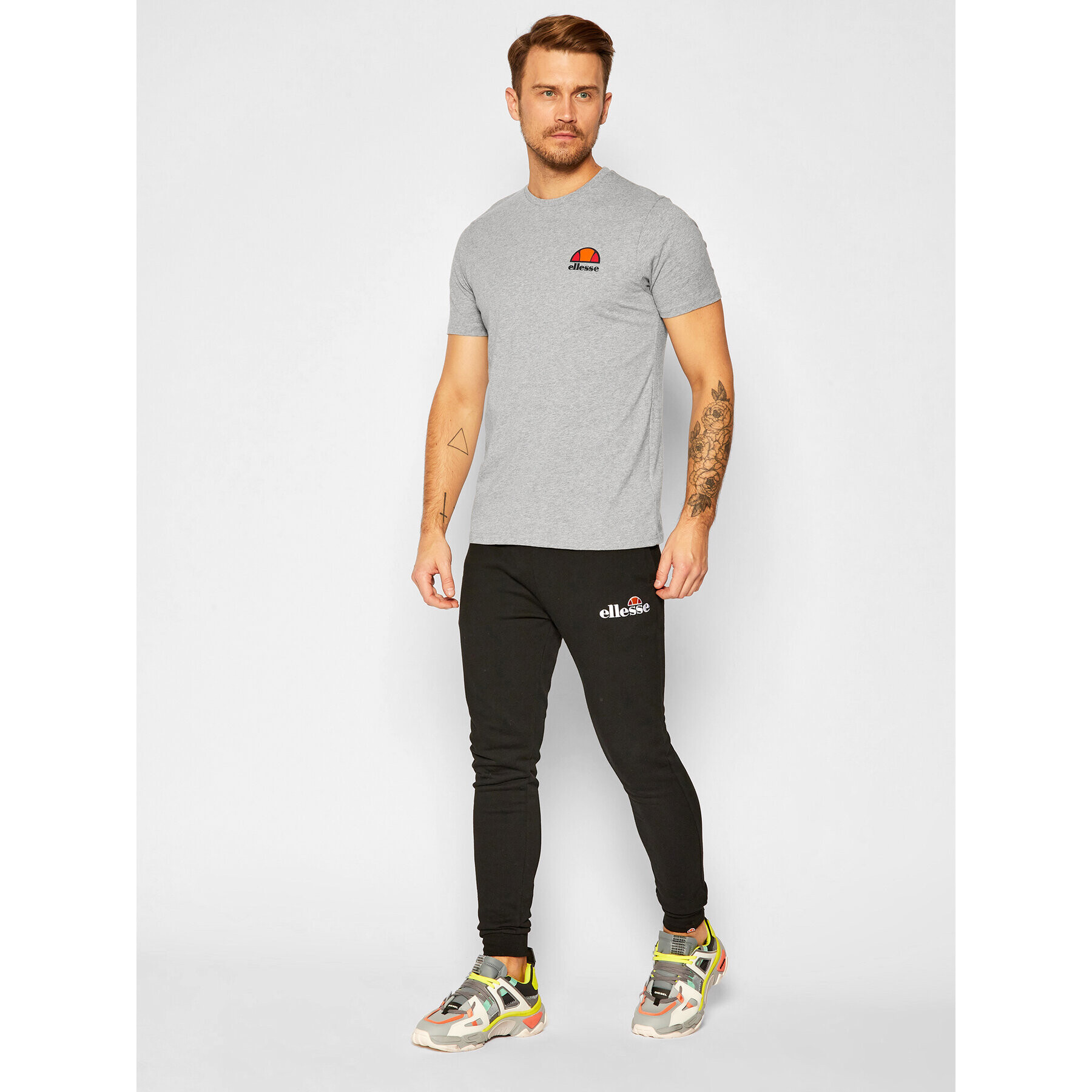 Ellesse Tricou Canaletto SHS04548 Gri Regular Fit - Pled.ro