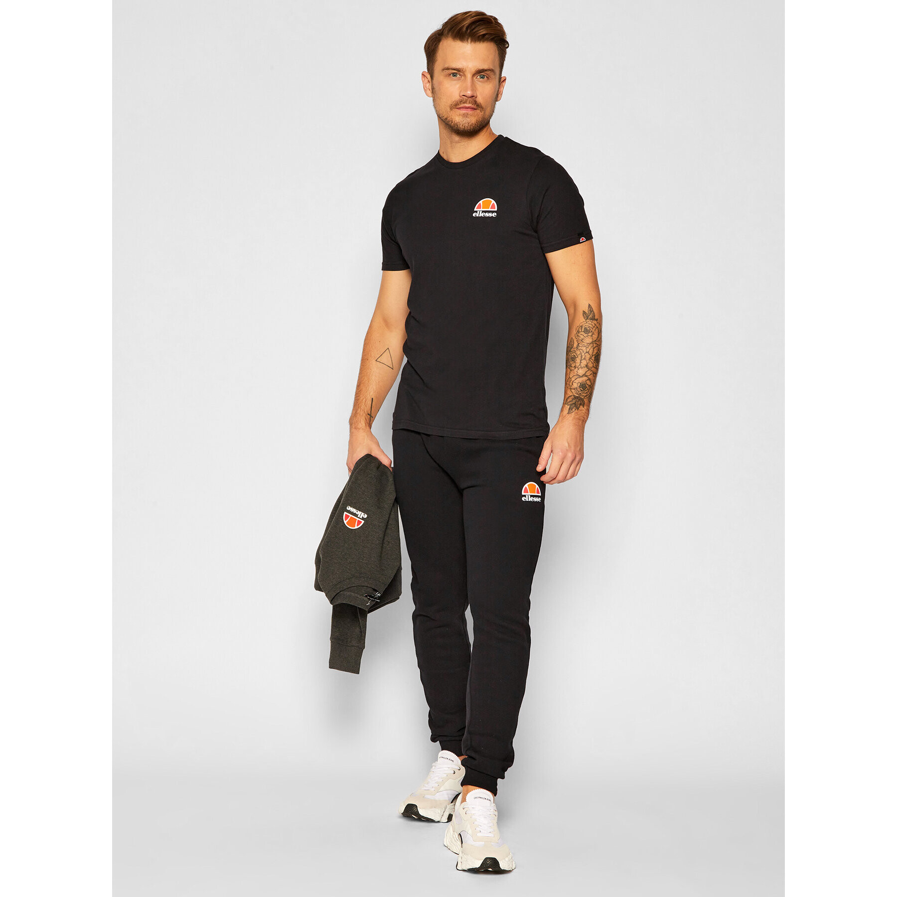 Ellesse Tricou Canaletto SHS04548 Negru Regular Fit - Pled.ro