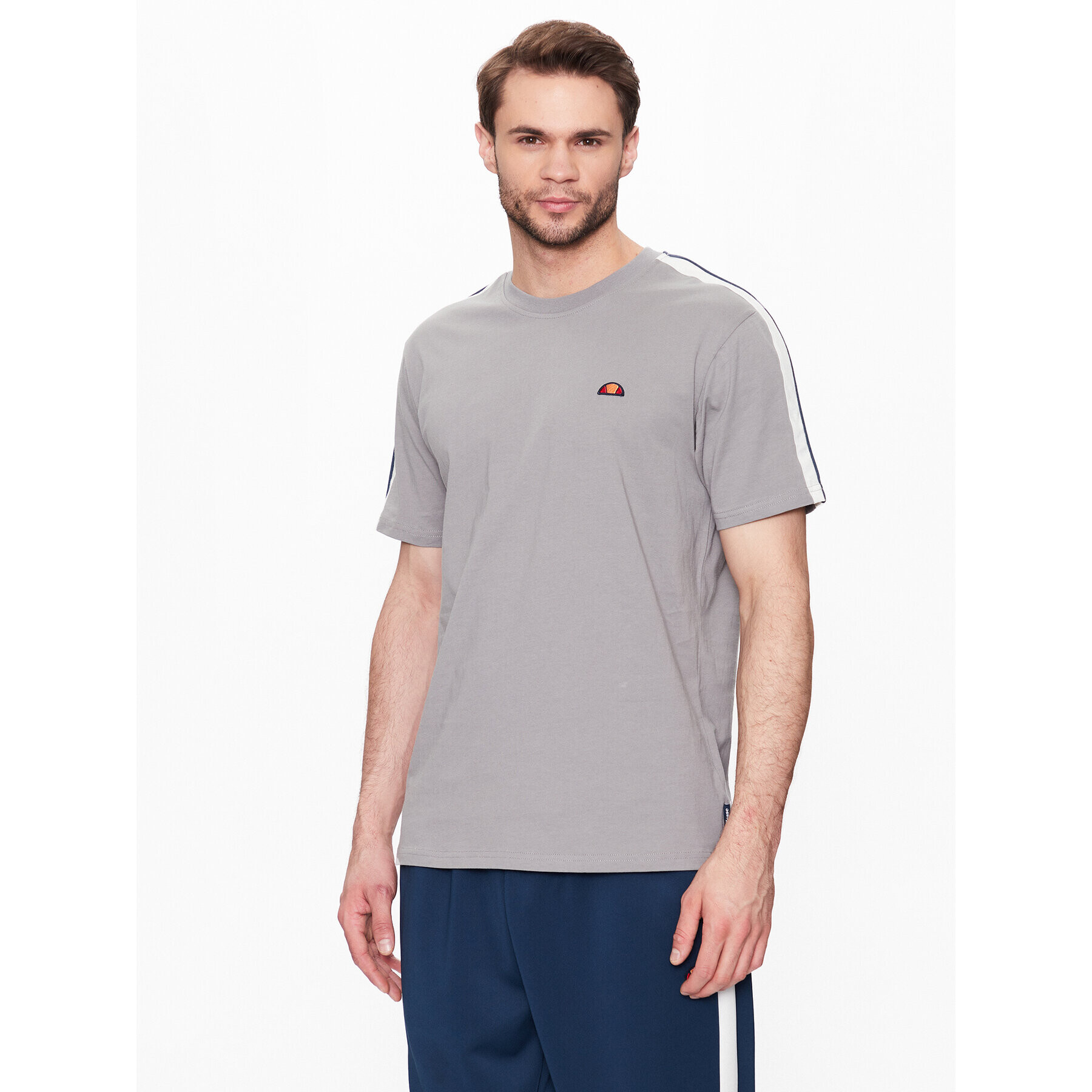 Ellesse Tricou Capurso SHR17439 Gri Regular Fit - Pled.ro