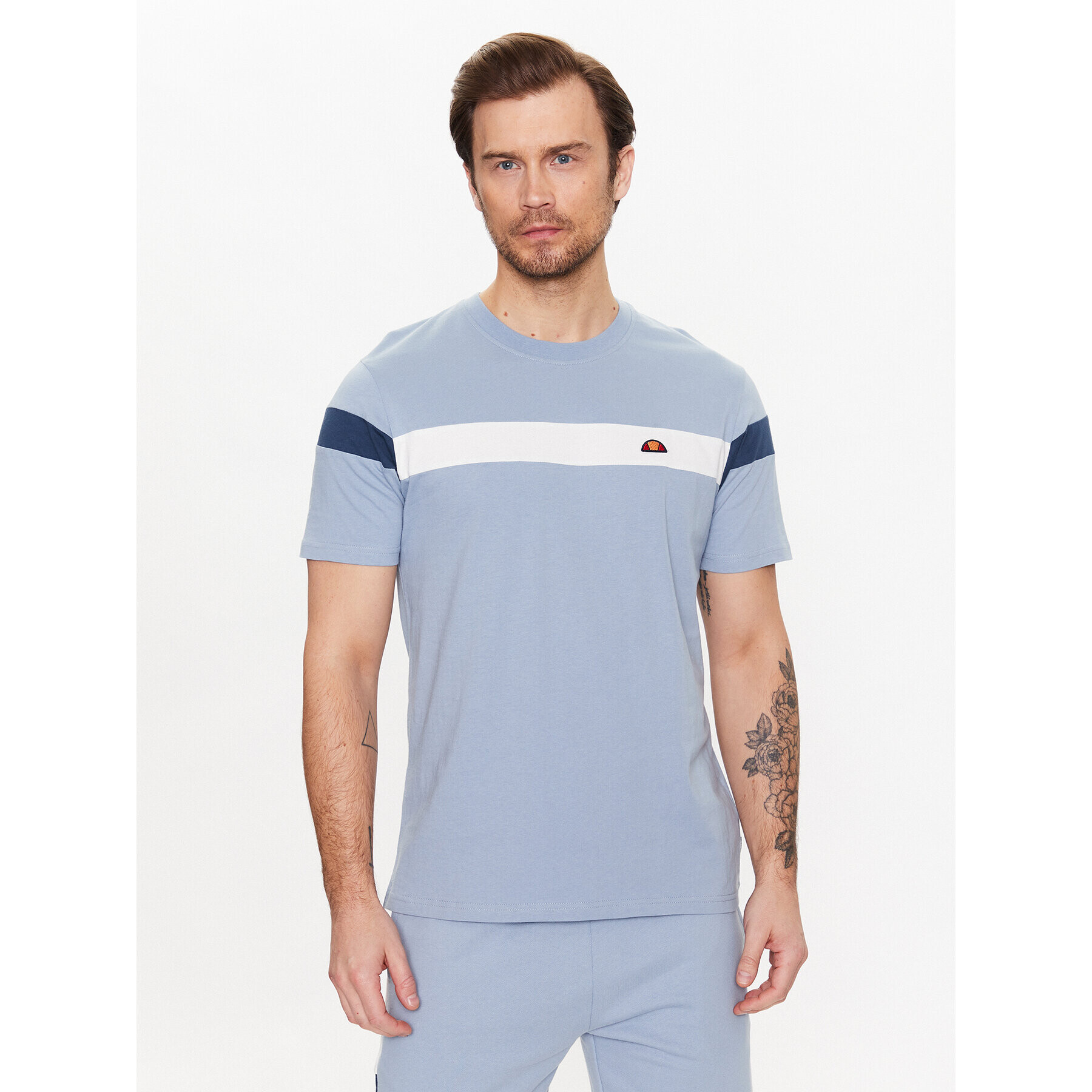 Ellesse Tricou Caserio SHR17433 Albastru Regular Fit - Pled.ro