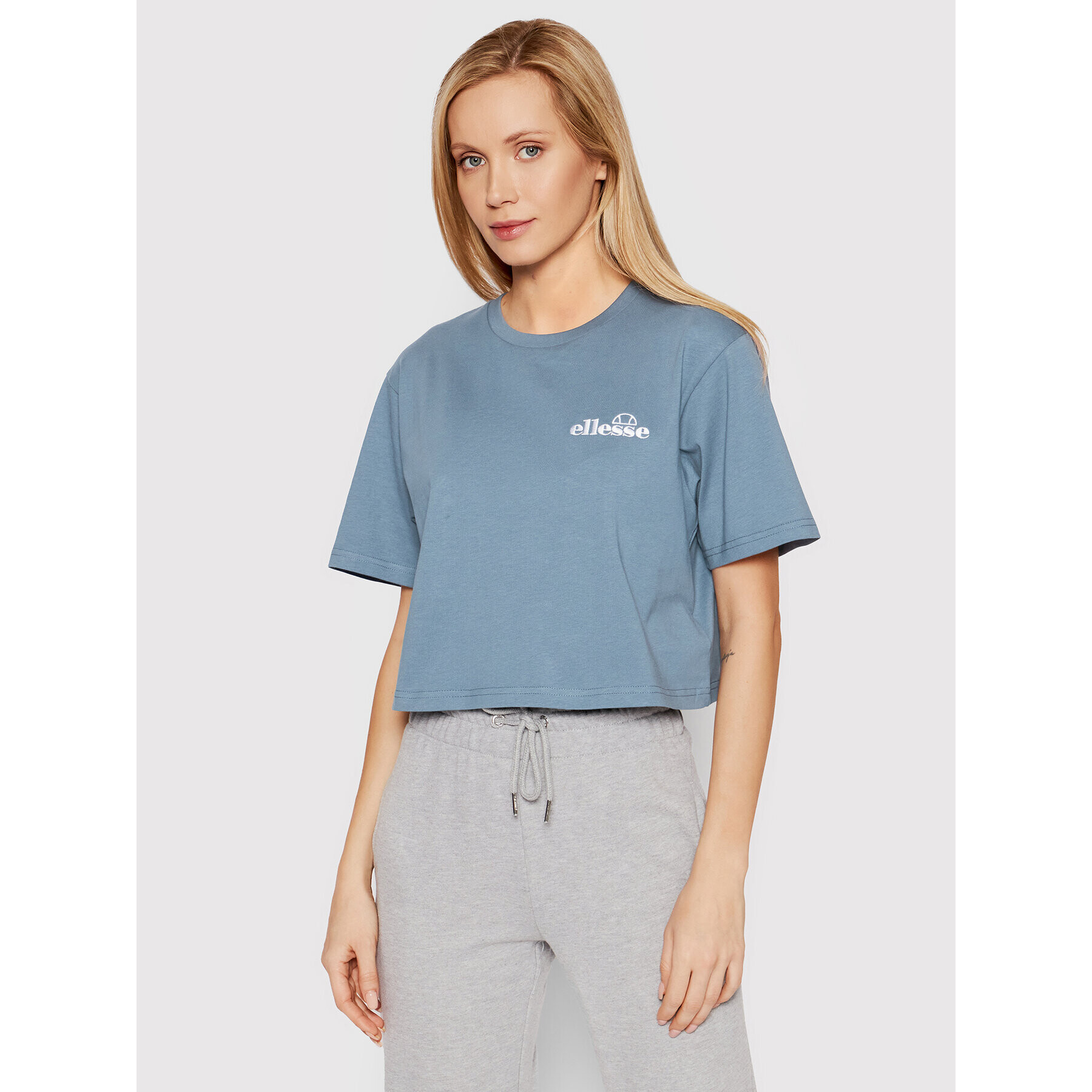 Ellesse Tricou Claudine SGM14626 Albastru Regular Fit - Pled.ro