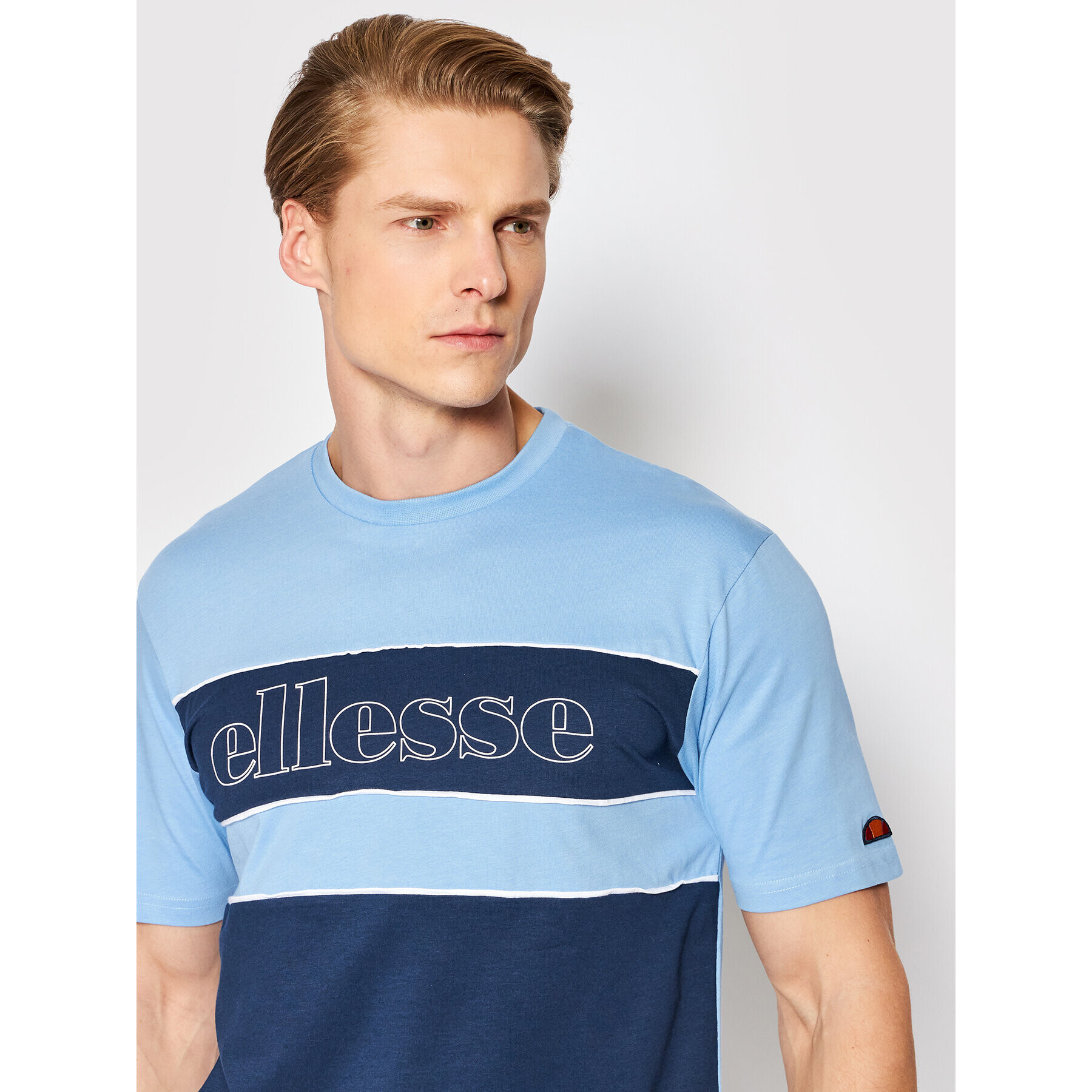 Ellesse Tricou Coppia SHM14241 Albastru Regular Fit - Pled.ro