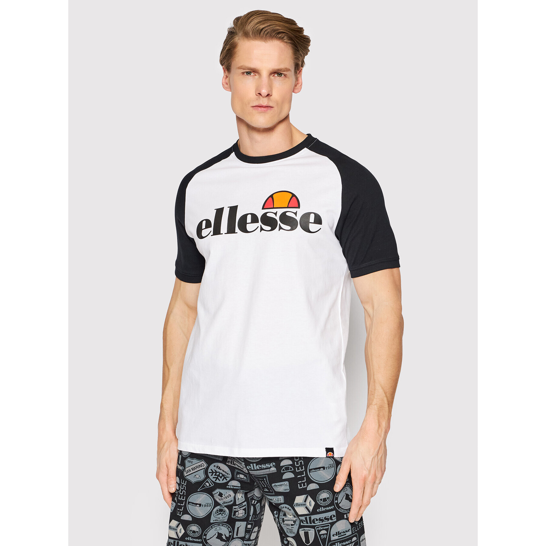 Ellesse Tricou Corp SHM12467 Alb Regular Fit - Pled.ro