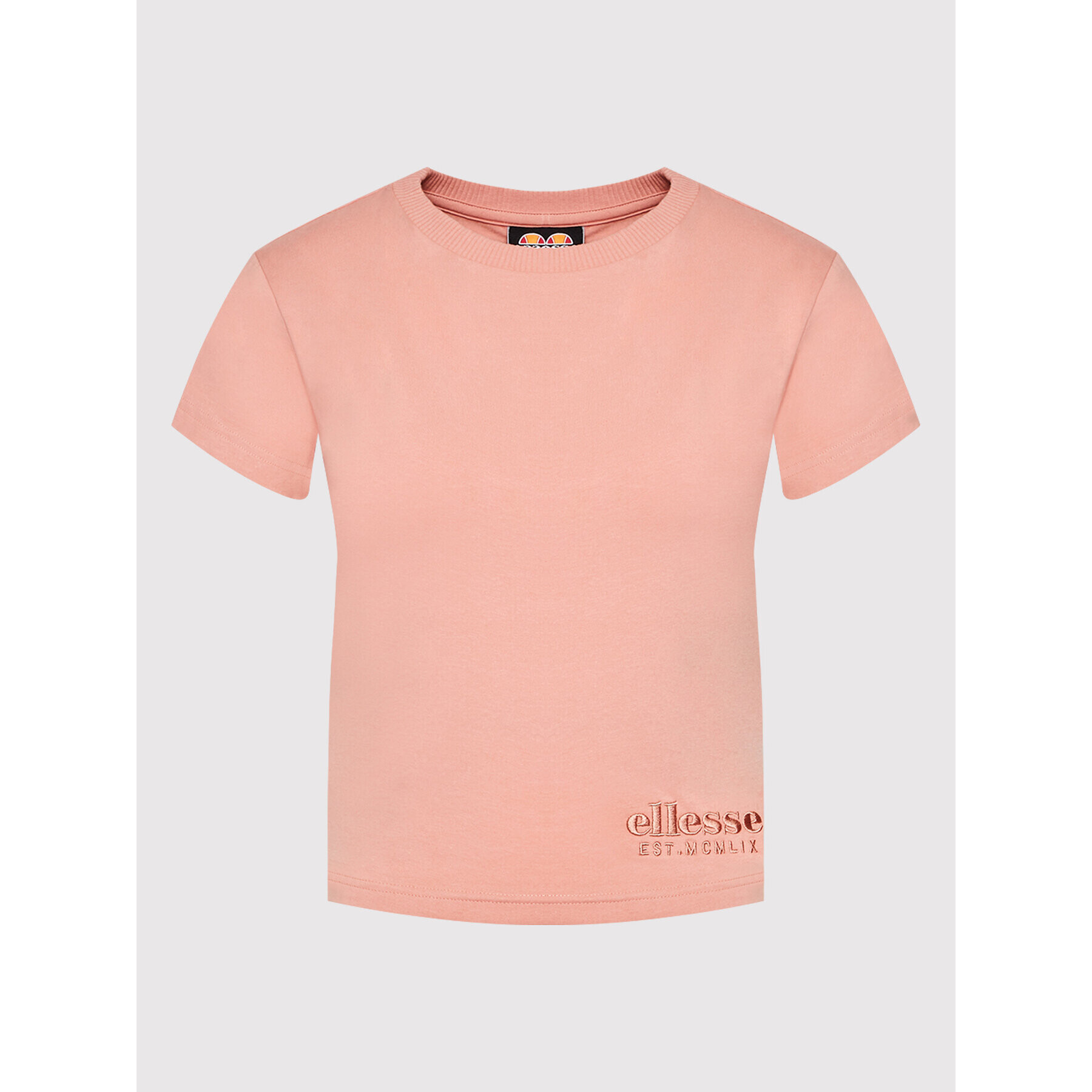 Ellesse Tricou Dropper Crop SGM14157 Roz Regular Fit - Pled.ro