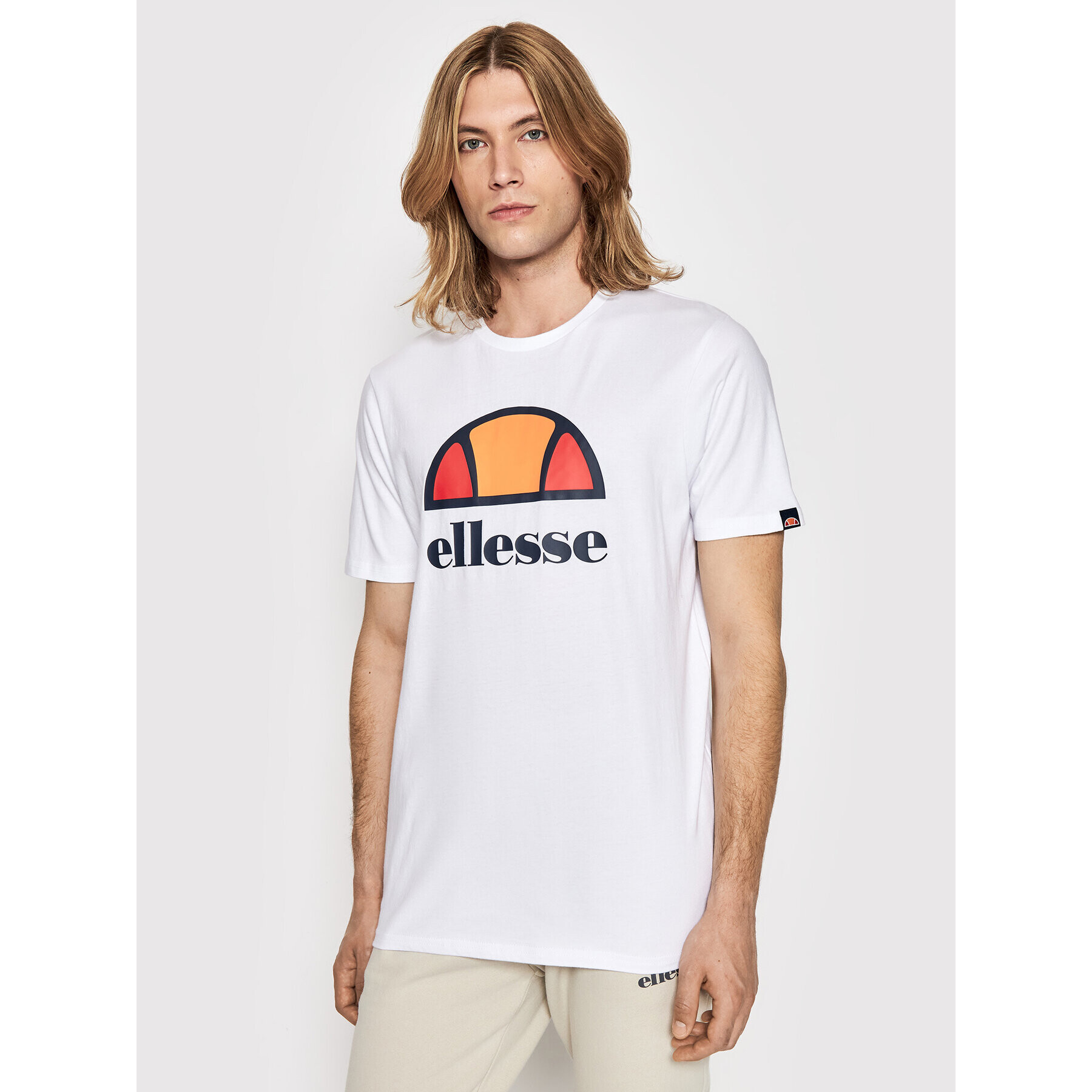 Ellesse Tricou Dyne SXG12736 Alb Regular Fit - Pled.ro