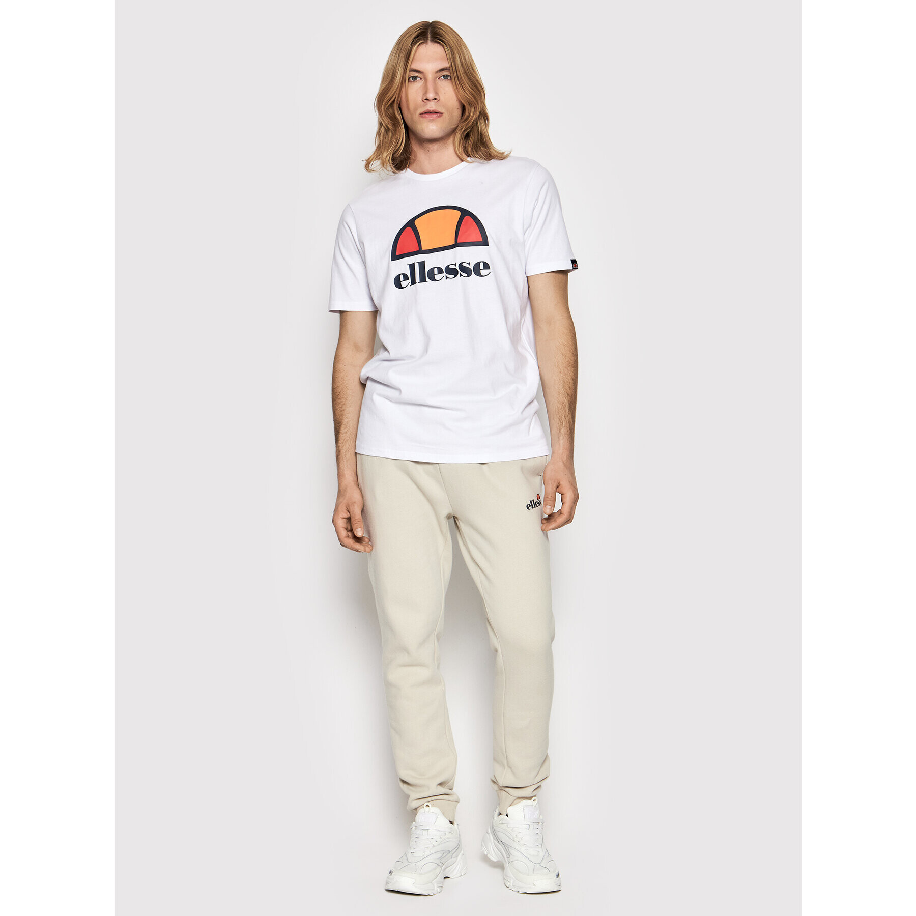 Ellesse Tricou Dyne SXG12736 Alb Regular Fit - Pled.ro