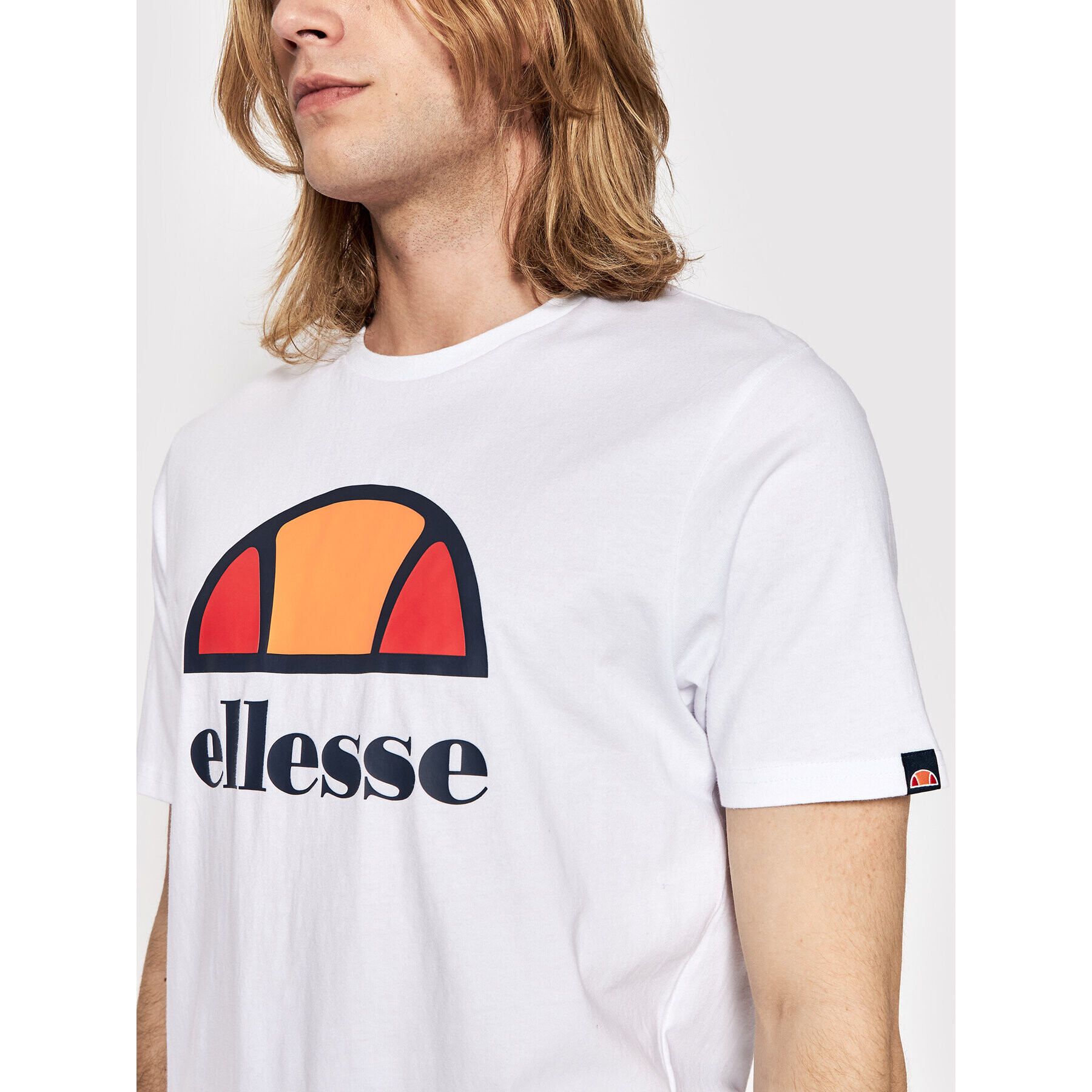 Ellesse Tricou Dyne SXG12736 Alb Regular Fit - Pled.ro