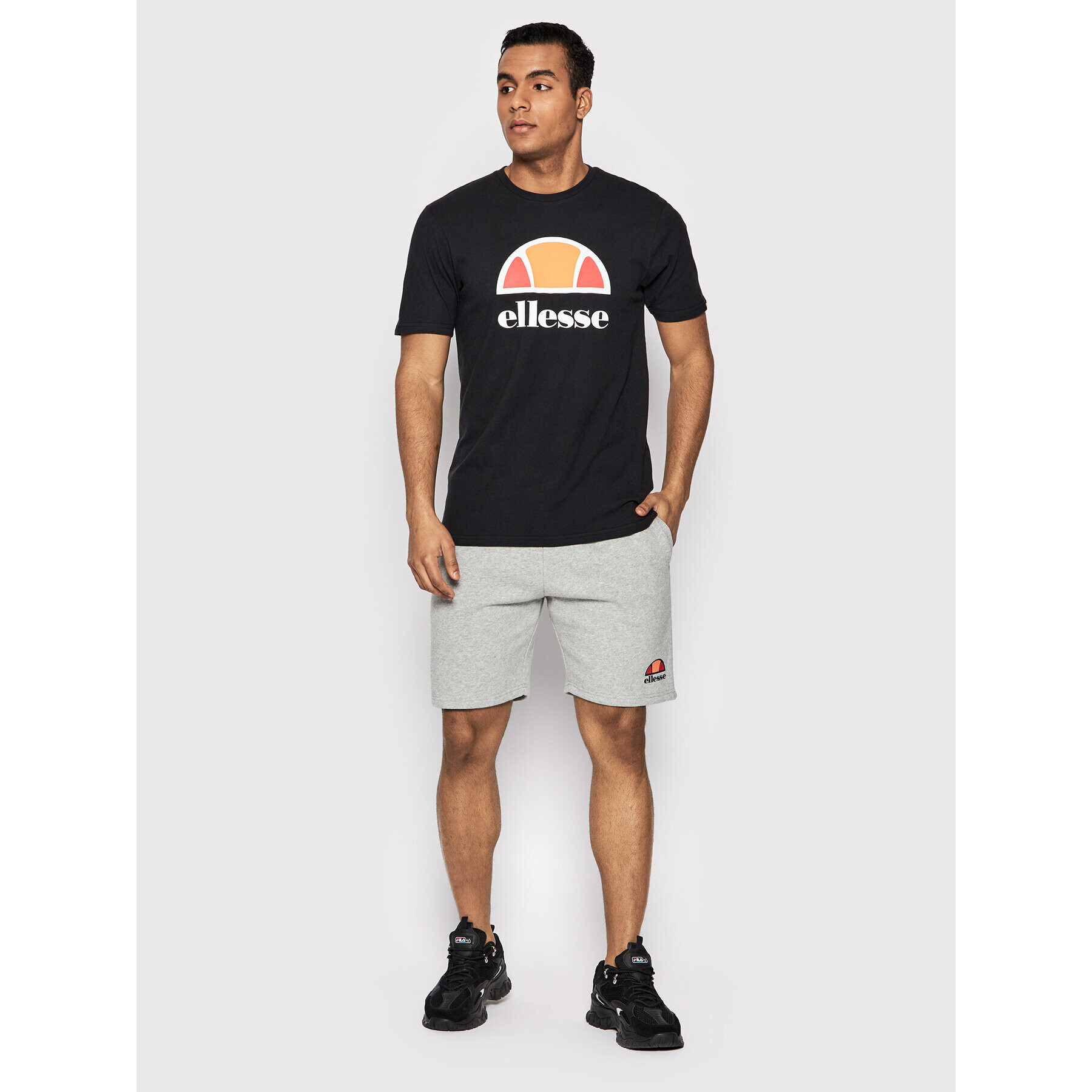 Ellesse Tricou Dyne SXG12736 Negru Regular Fit - Pled.ro