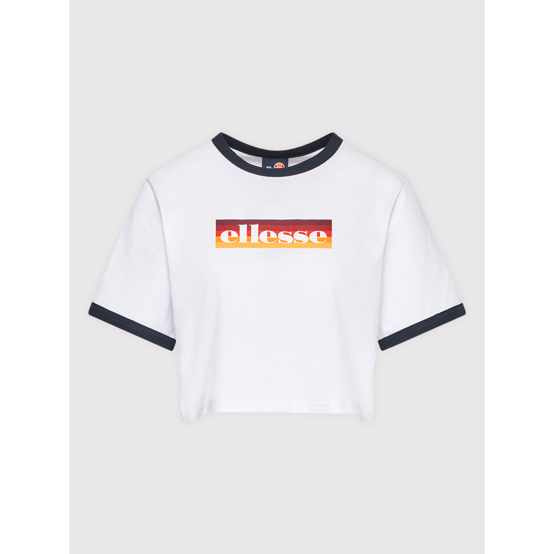 Ellesse Tricou Filide SGI11072 Alb Cropped Fit - Pled.ro