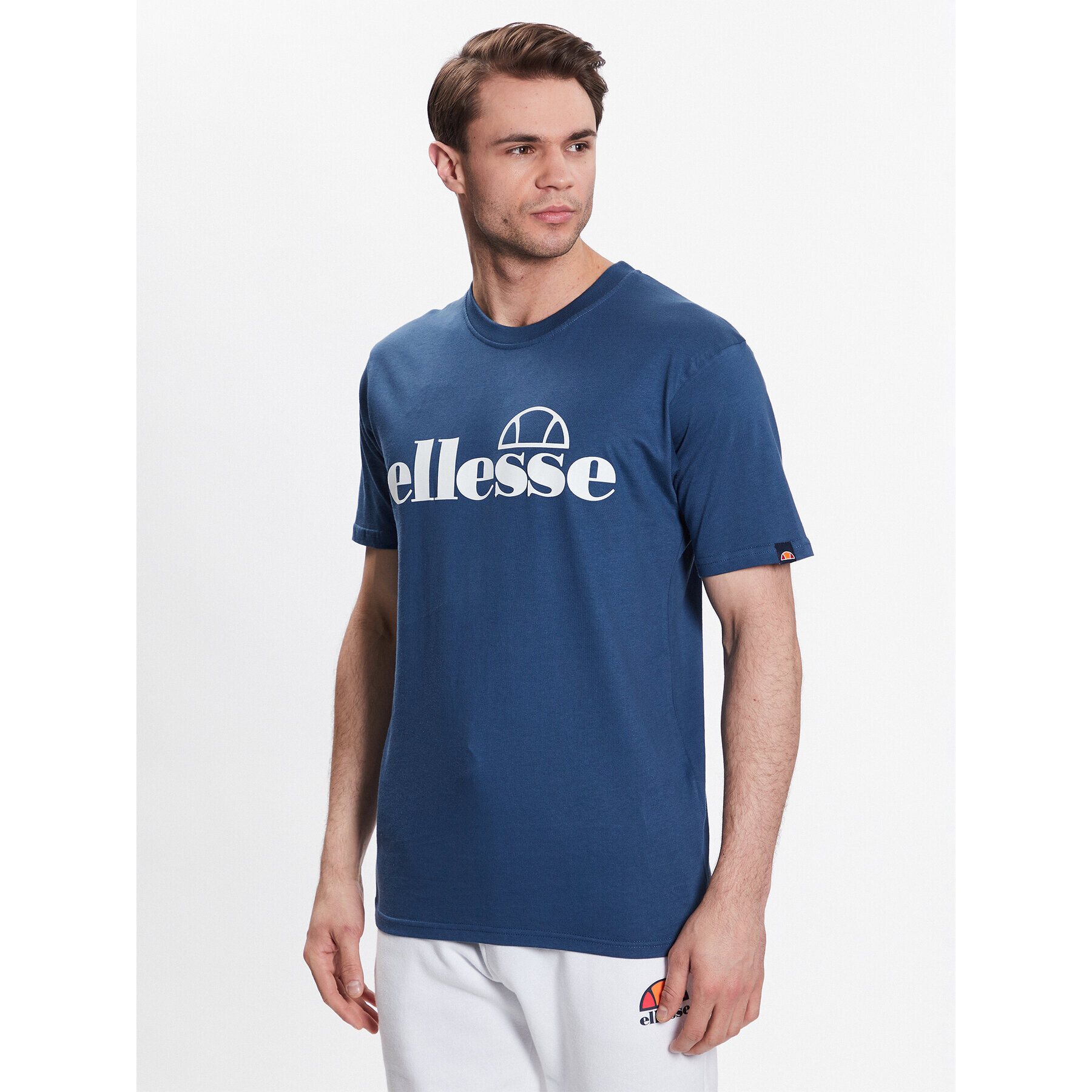 Ellesse Tricou Fuenti SHP16469 Albastru Regular Fit - Pled.ro