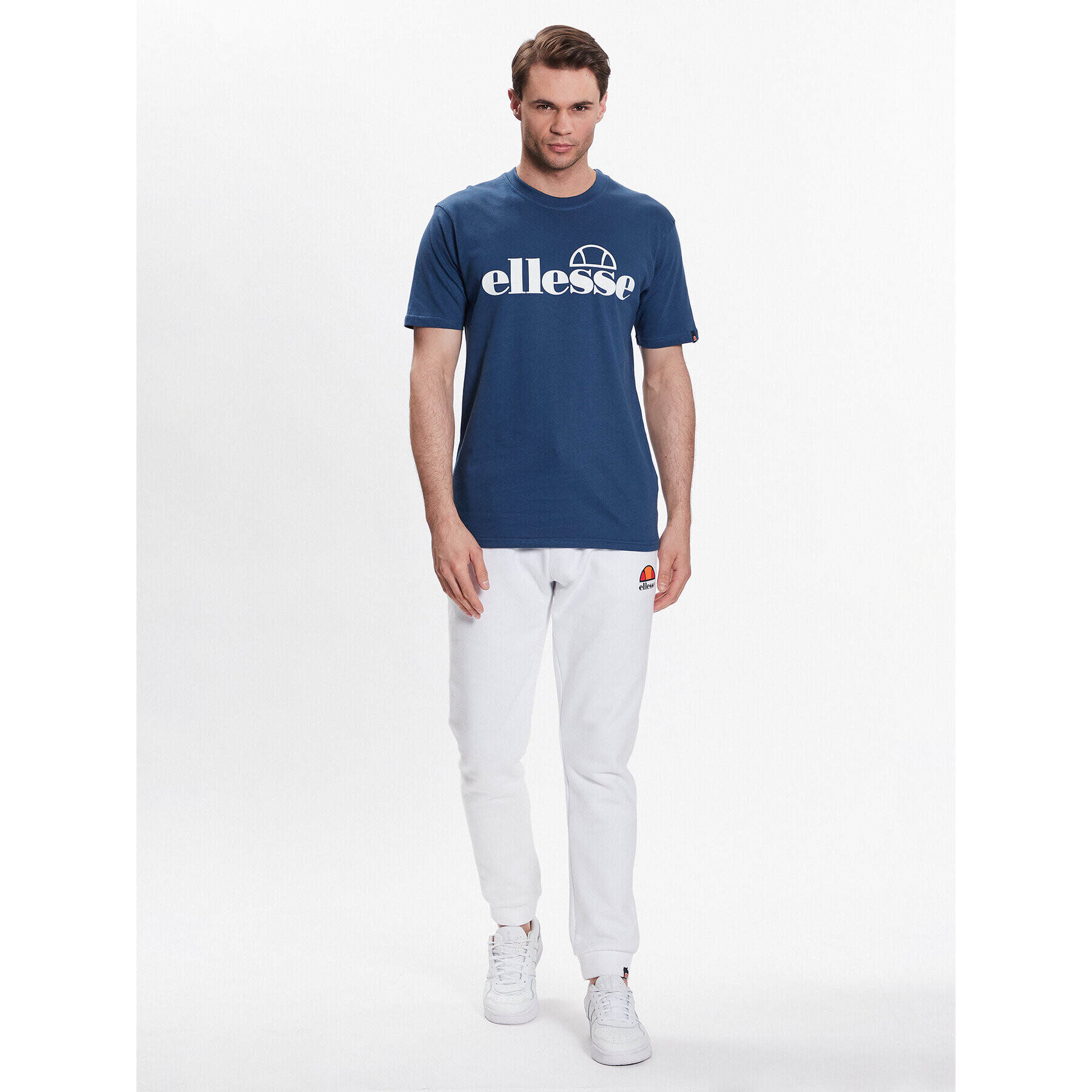 Ellesse Tricou Fuenti SHP16469 Albastru Regular Fit - Pled.ro