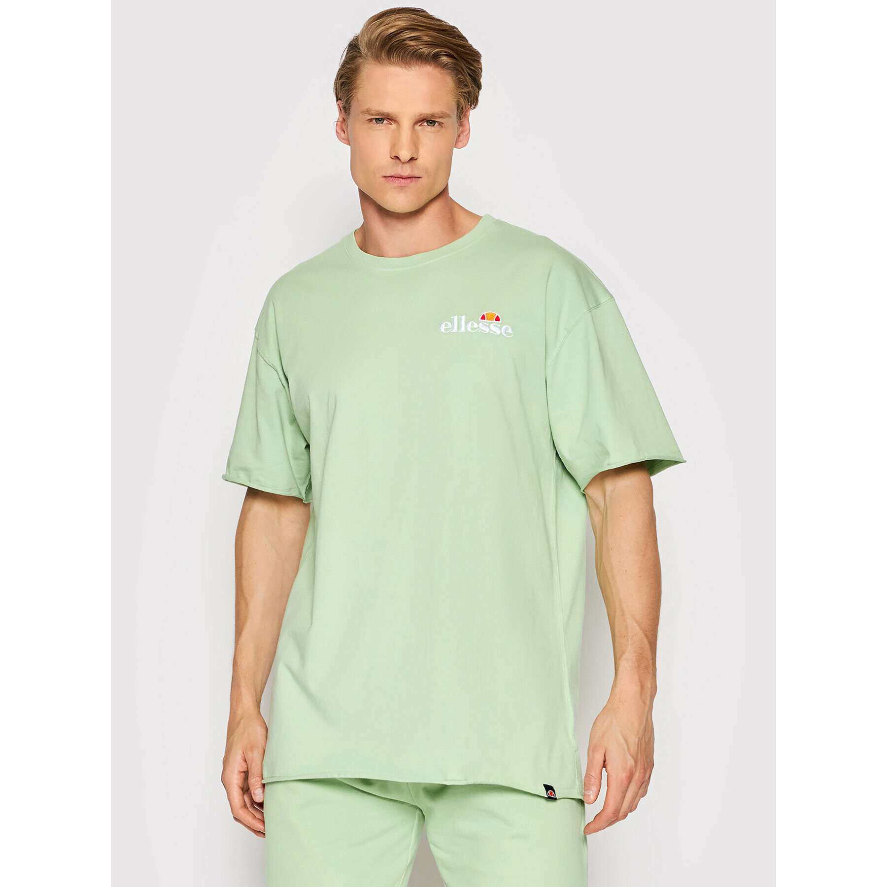 Ellesse Tricou Fuller SHM13796 Verde Relaxed Fit - Pled.ro