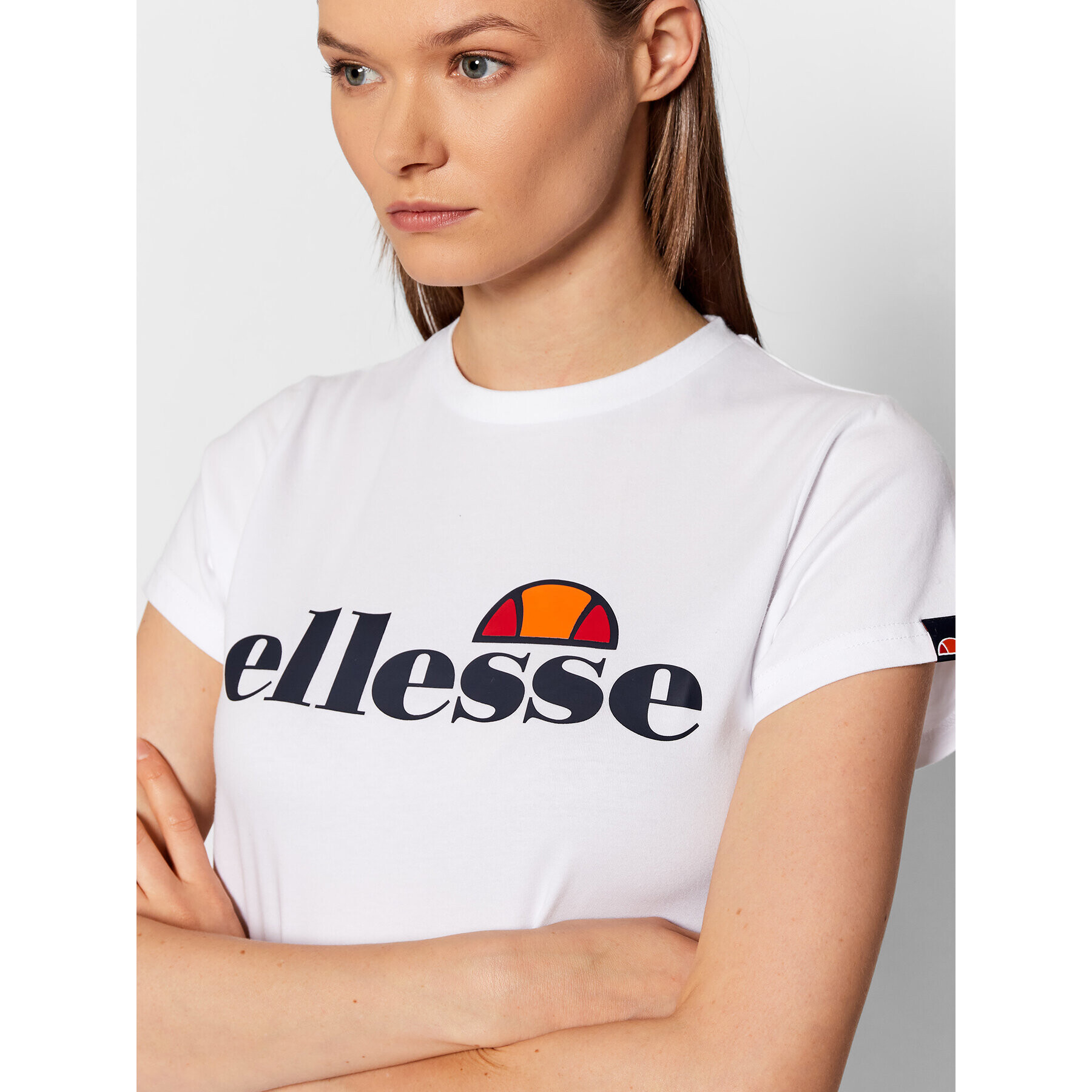 Ellesse Tricou Hayes SGK11399 Alb Regular Fit - Pled.ro