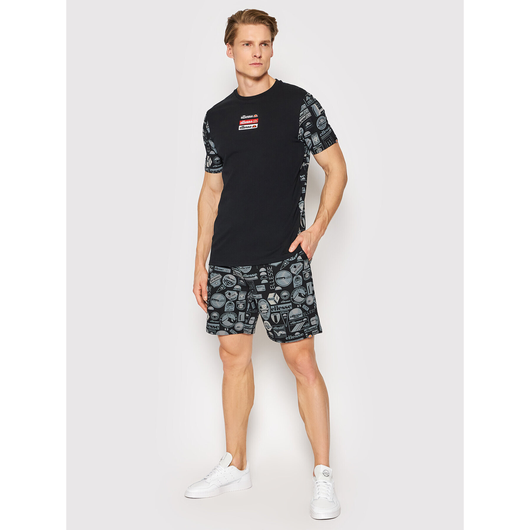 Ellesse Tricou Hirona SHM14517 Negru Regular Fit - Pled.ro