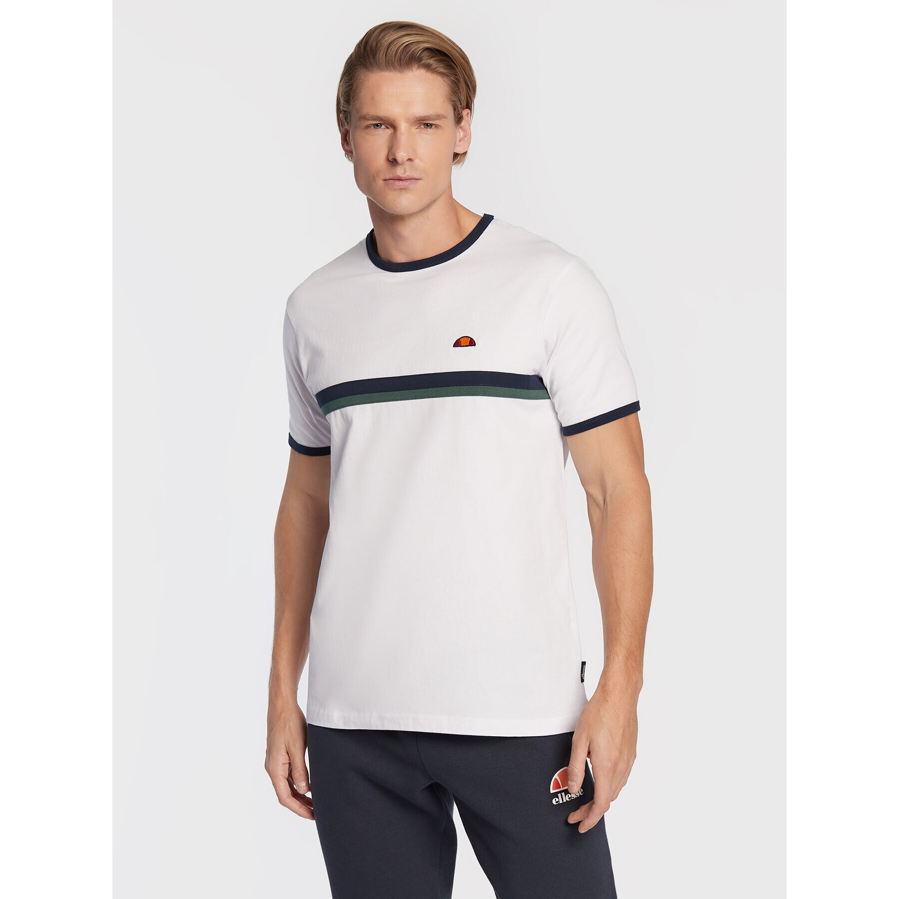 Ellesse Tricou Lascio SHP15996 Alb Regular Fit - Pled.ro