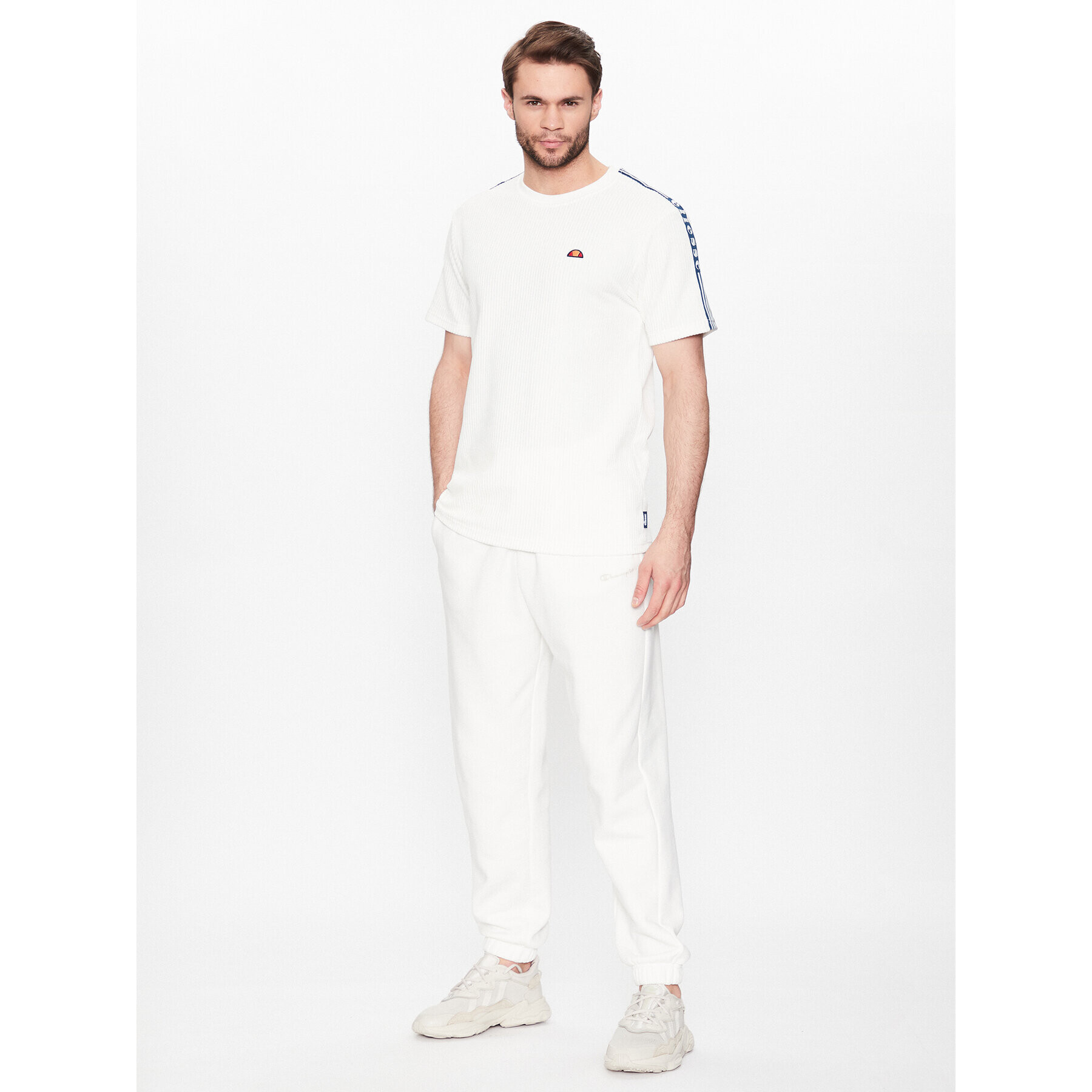 Ellesse Tricou Madori SHR18179 Alb Regular Fit - Pled.ro