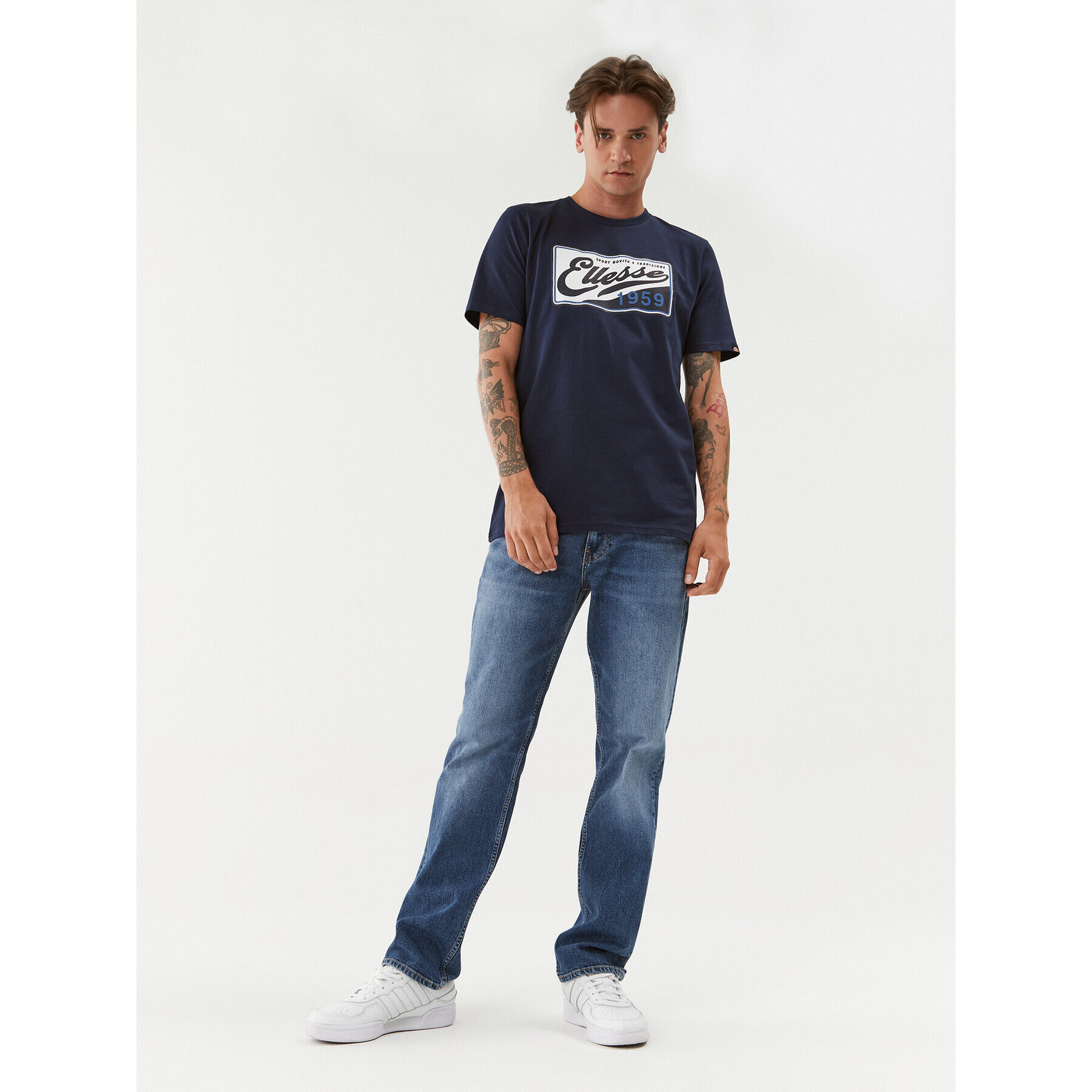 Ellesse Tricou Mayya SHQ17073 Bleumarin Regular Fit - Pled.ro