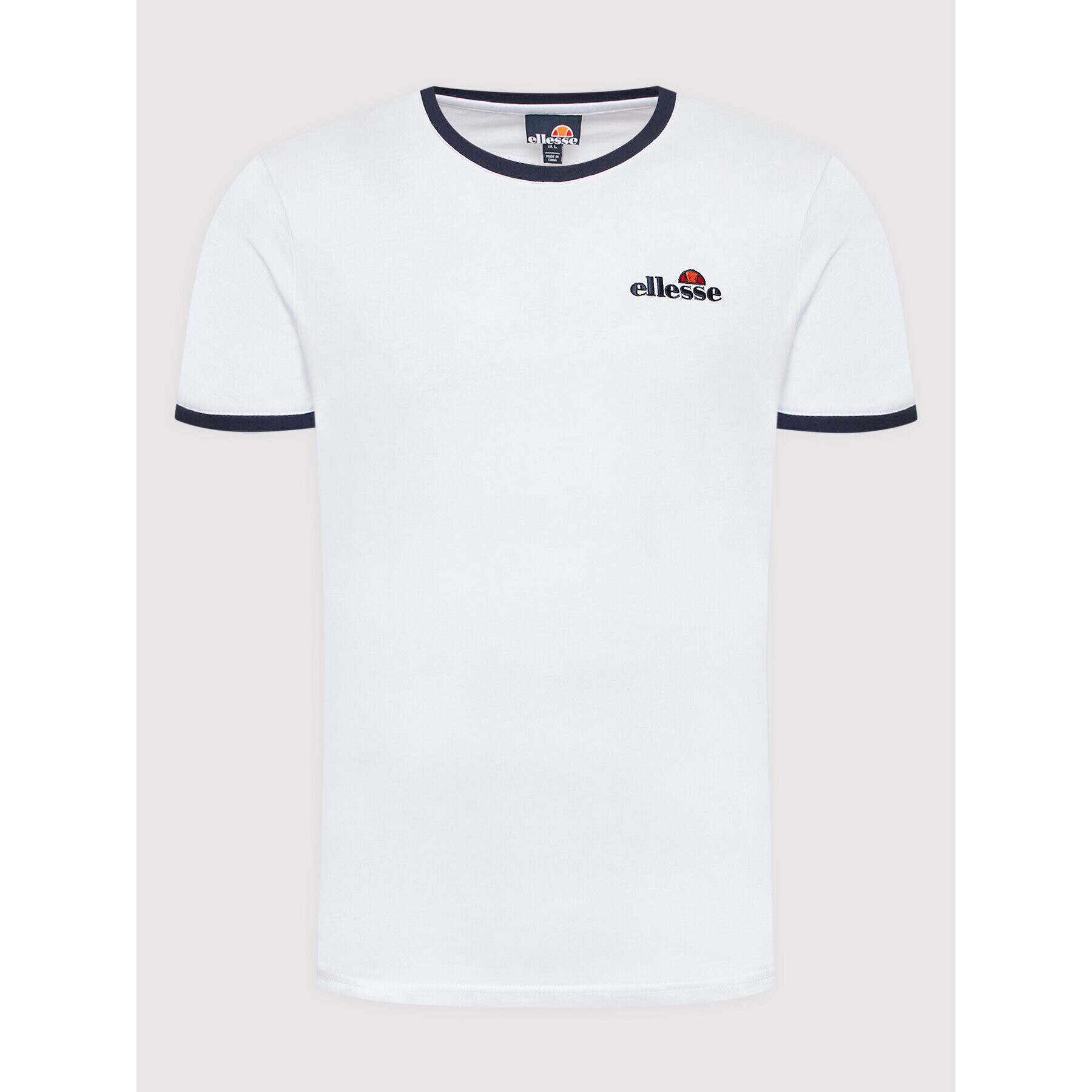 Ellesse Tricou Meduno SHL10164 Alb Regular Fit - Pled.ro