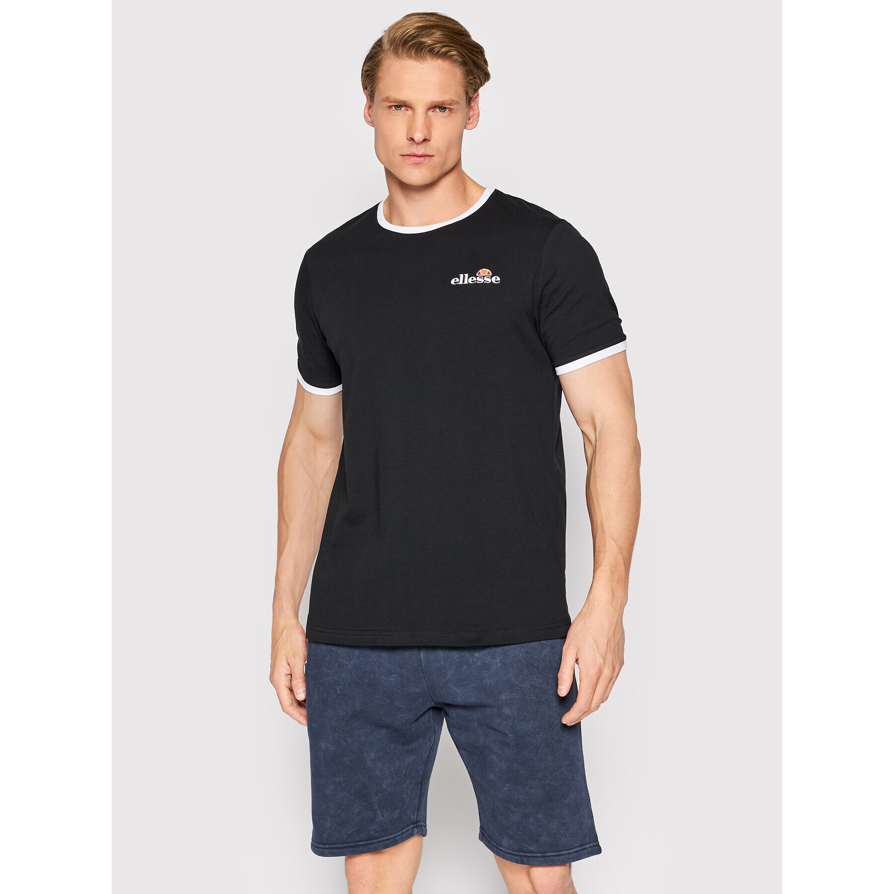 Ellesse Tricou Meduno SHL10164 Negru Regular Fit - Pled.ro