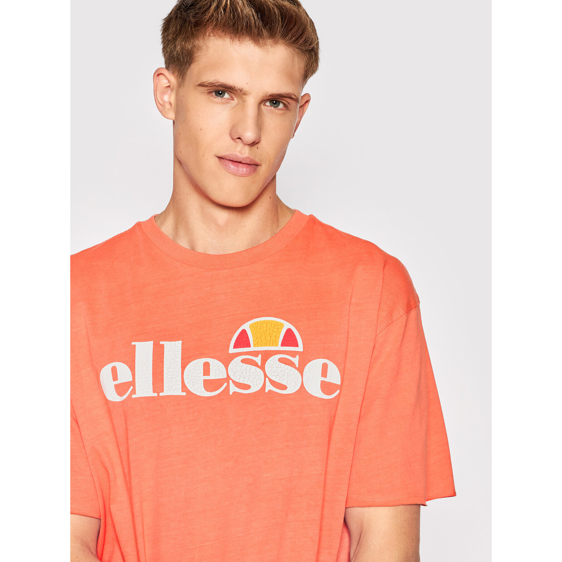 Ellesse Tricou Miater SHN15150 Portocaliu Regular Fit - Pled.ro