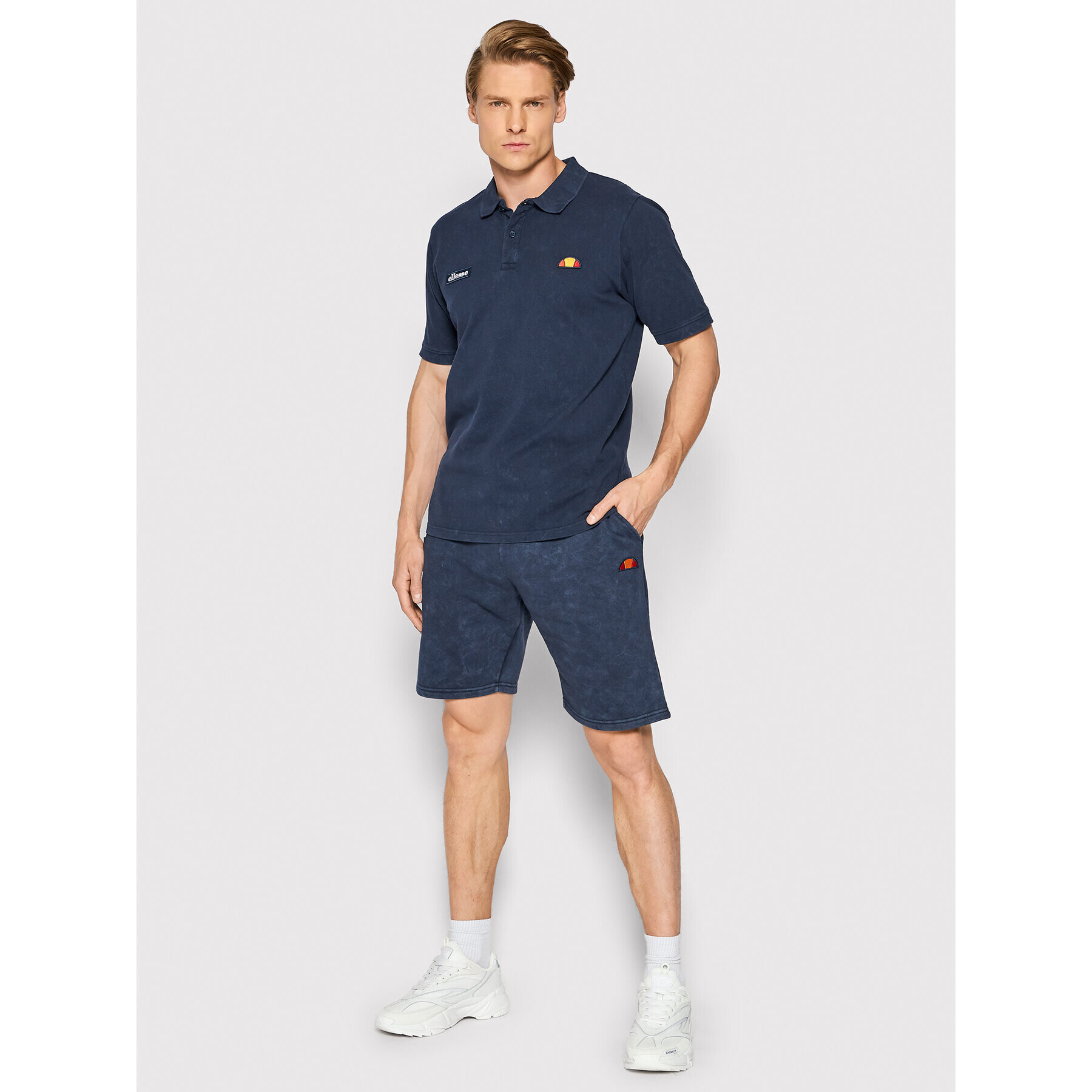 Ellesse Tricou polo Montura Caustic SHM14371 Bleumarin Regular Fit - Pled.ro