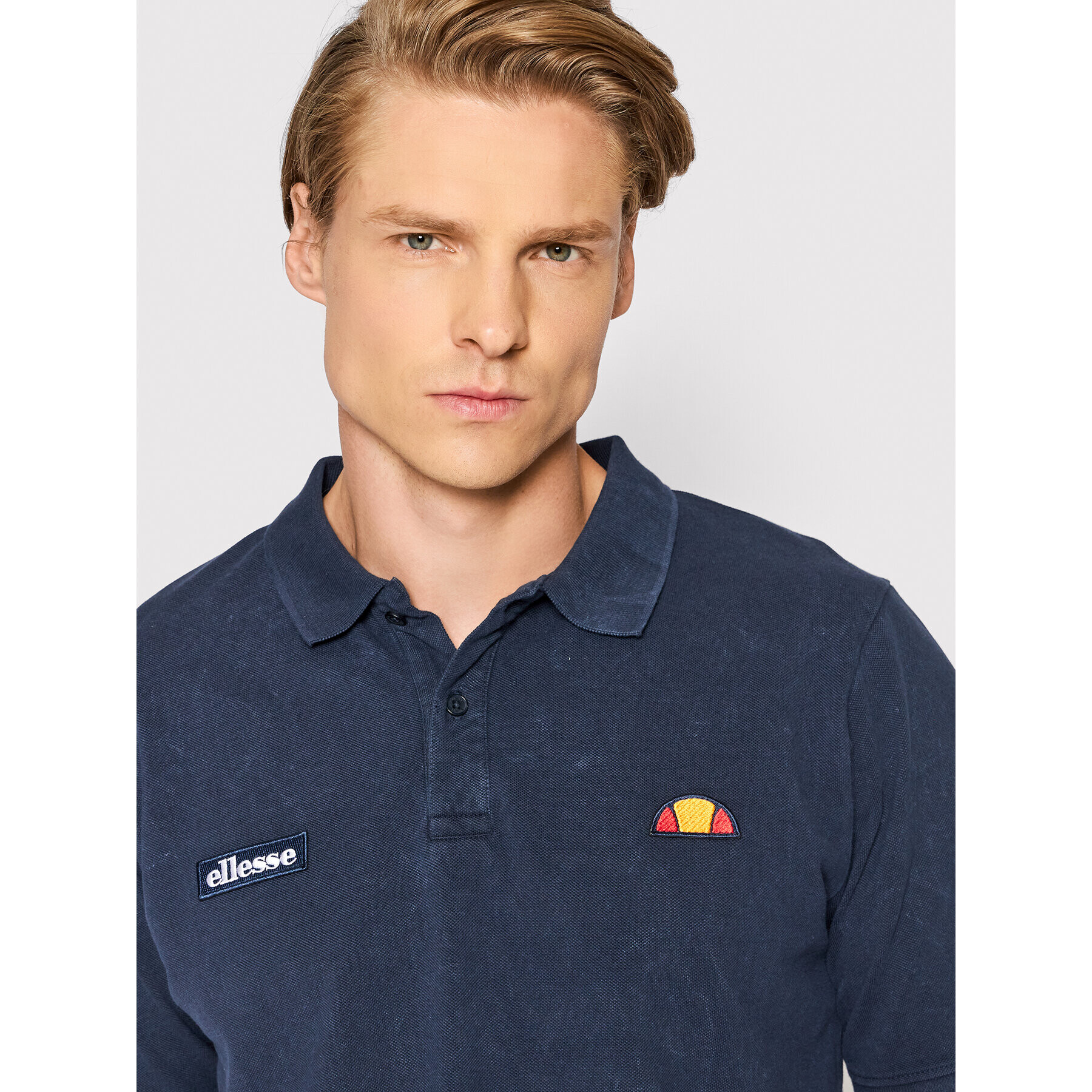 Ellesse Tricou polo Montura Caustic SHM14371 Bleumarin Regular Fit - Pled.ro