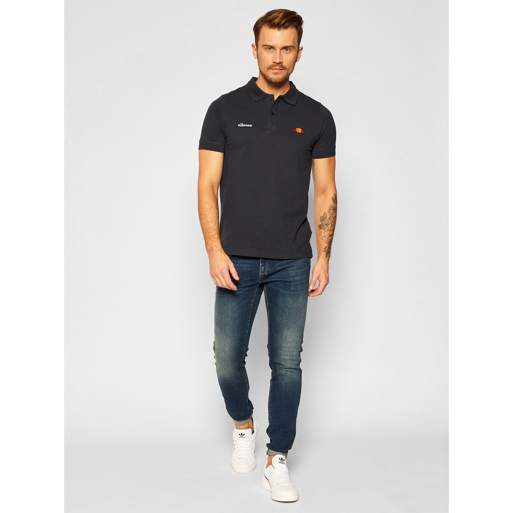 Ellesse Tricou polo Montura SHS04475 Bleumarin Regular Fit - Pled.ro