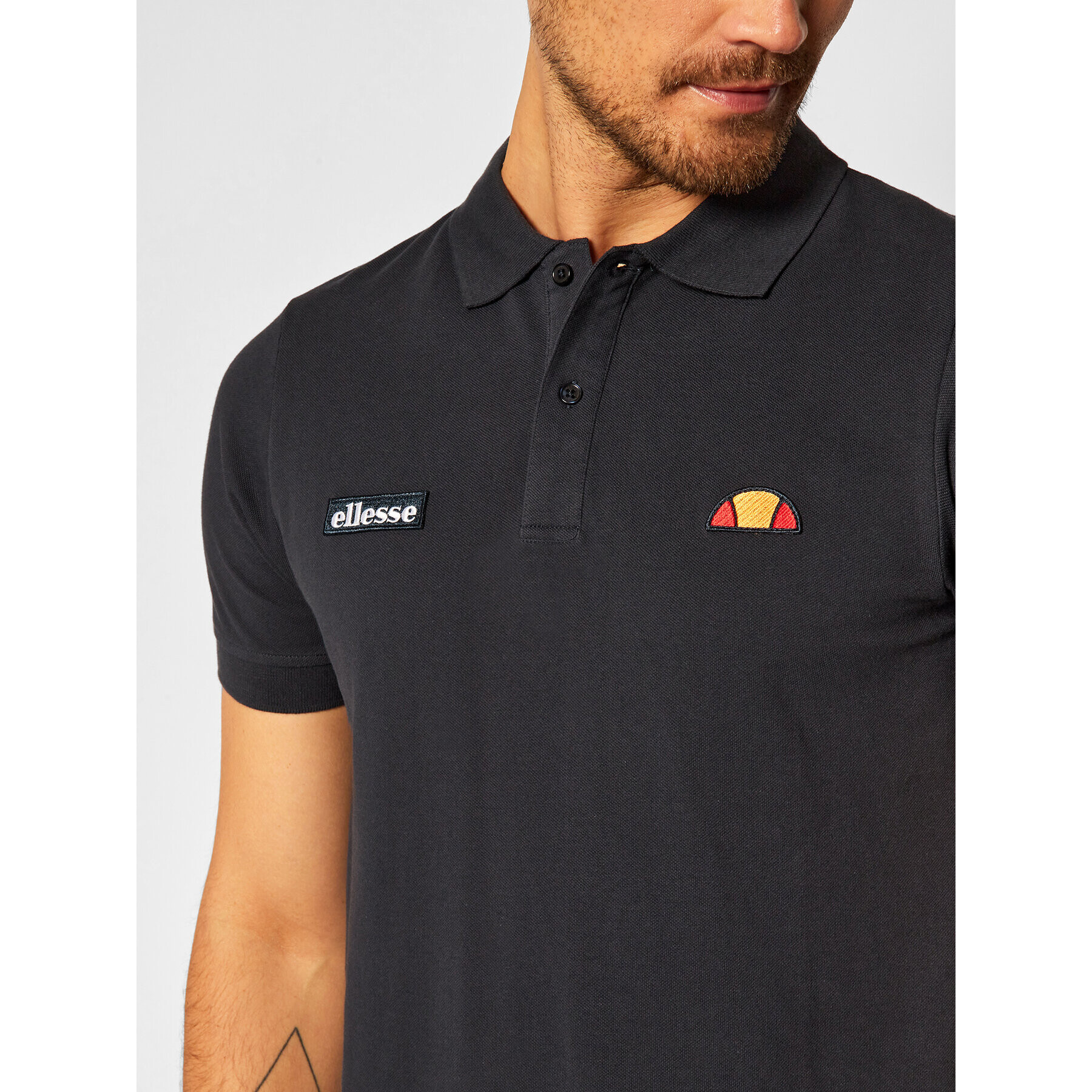 Ellesse Tricou polo Montura SHS04475 Bleumarin Regular Fit - Pled.ro