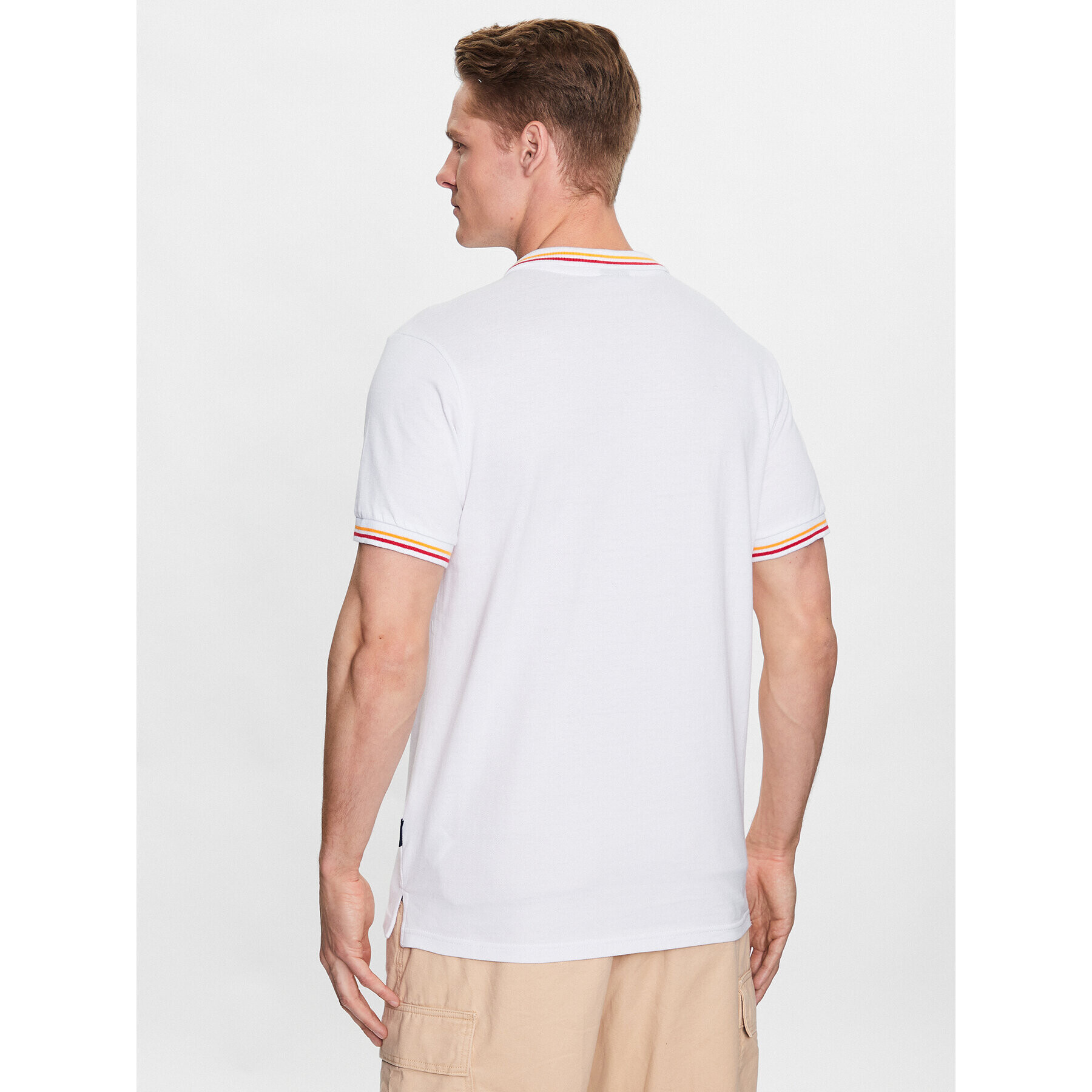 Ellesse Tricou polo Rooks SHR18077 Alb Regular Fit - Pled.ro