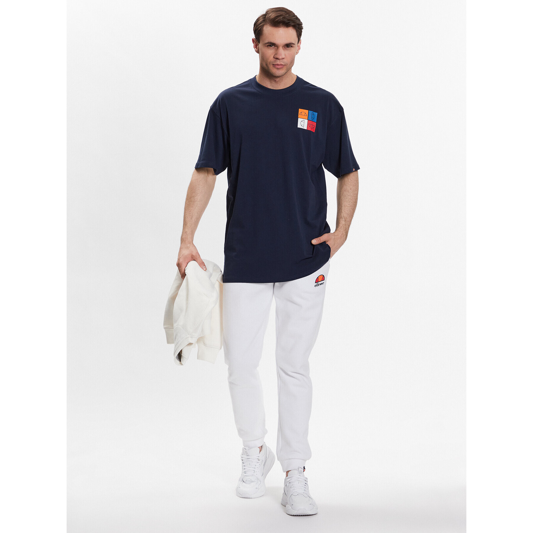 Ellesse Tricou Rolletto SHR17641 Bleumarin Regular Fit - Pled.ro