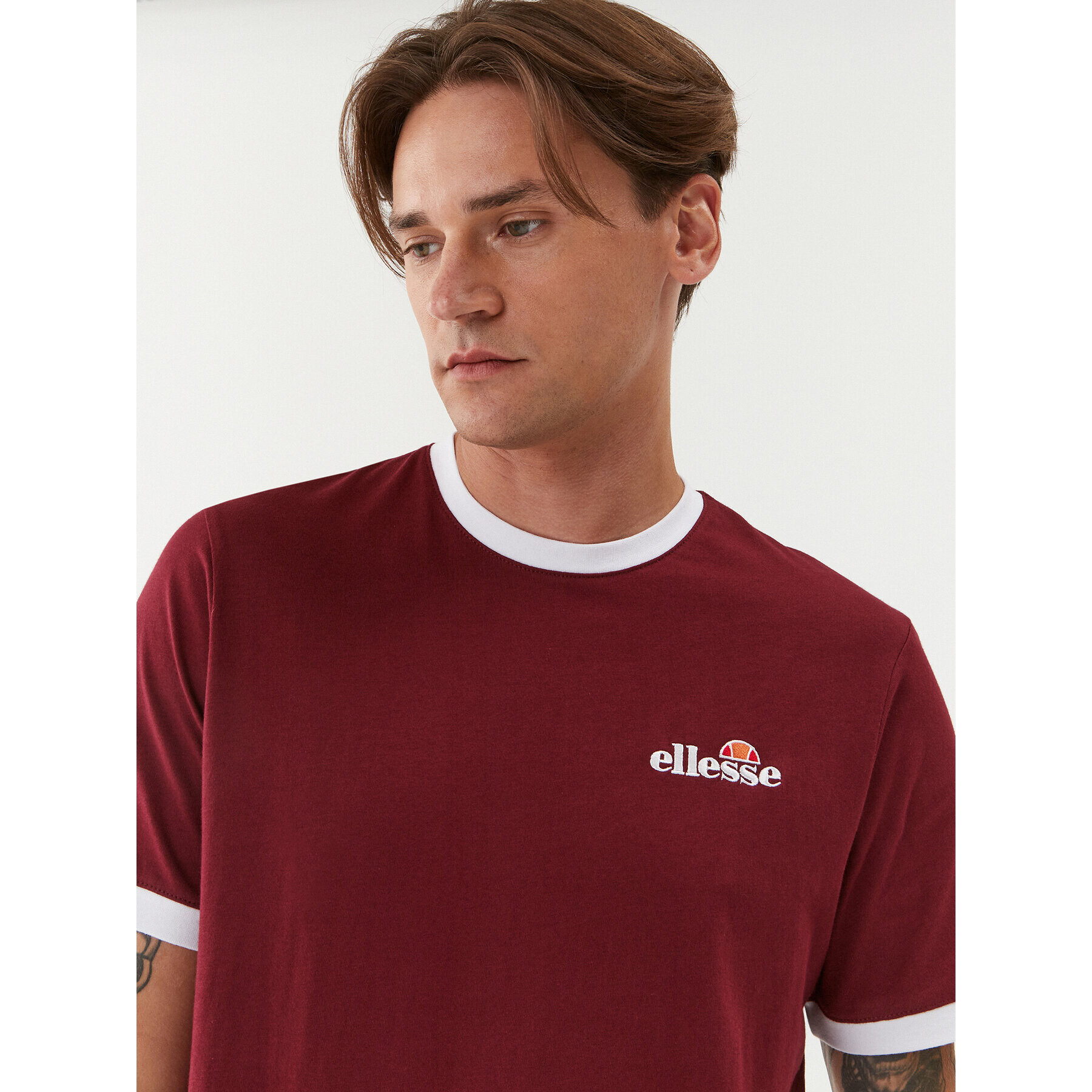 Ellesse Tricou SHL10164 Vișiniu Regular Fit - Pled.ro