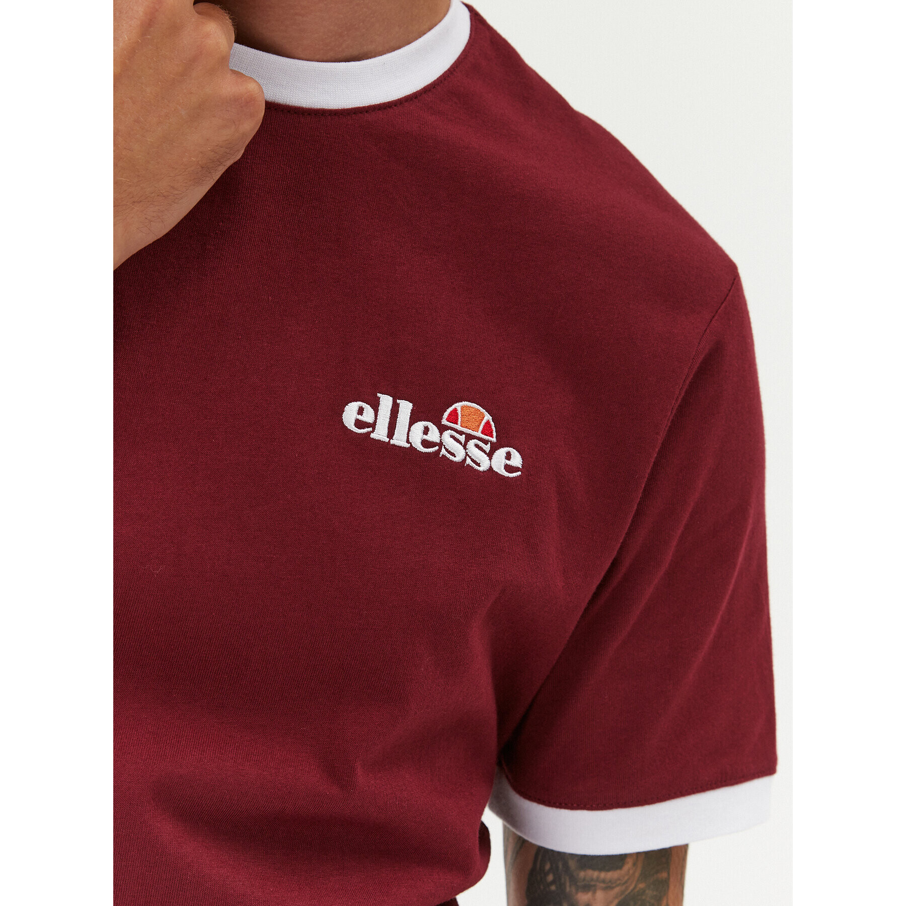 Ellesse Tricou SHL10164 Vișiniu Regular Fit - Pled.ro