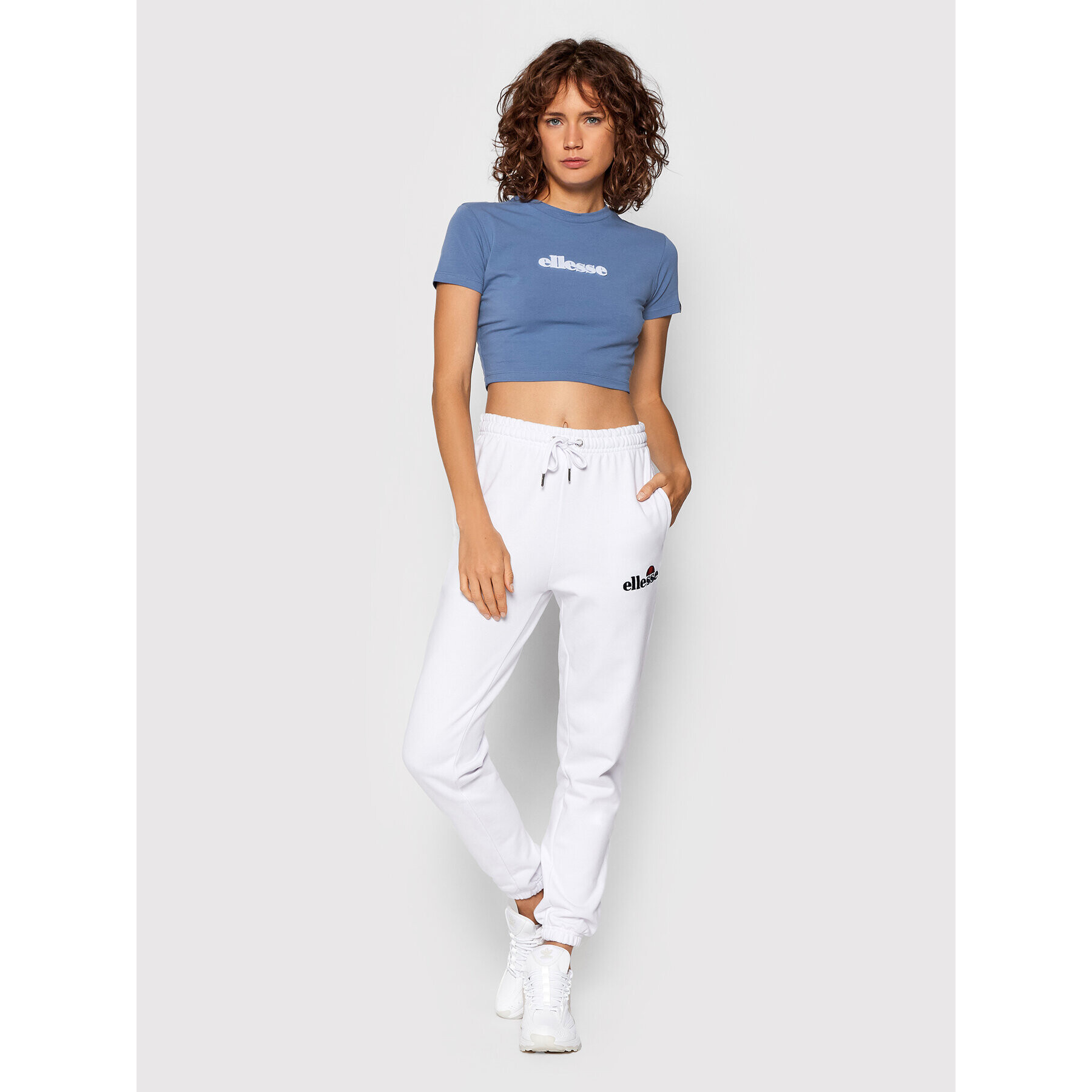 Ellesse Tricou Siderea Crop SGK09623 Albastru Regular Fit - Pled.ro