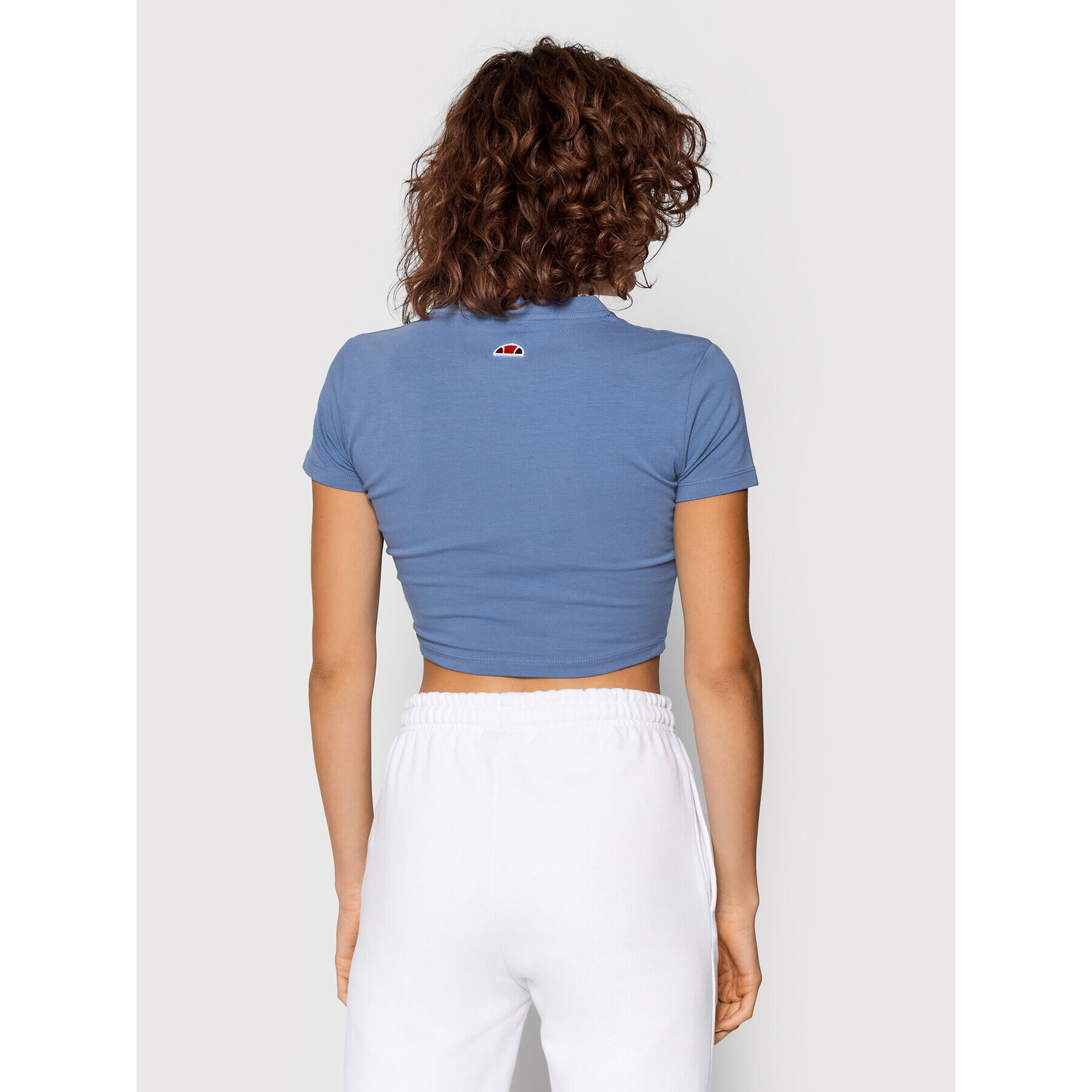 Ellesse Tricou Siderea Crop SGK09623 Albastru Regular Fit - Pled.ro