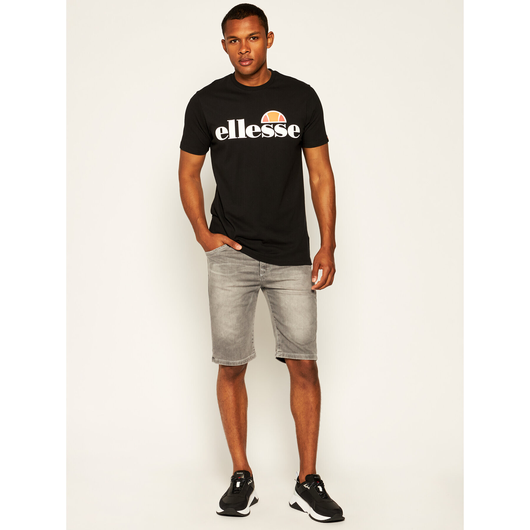 Ellesse Tricou Sl Prado Tee SHC07405 Negru Regular Fit - Pled.ro