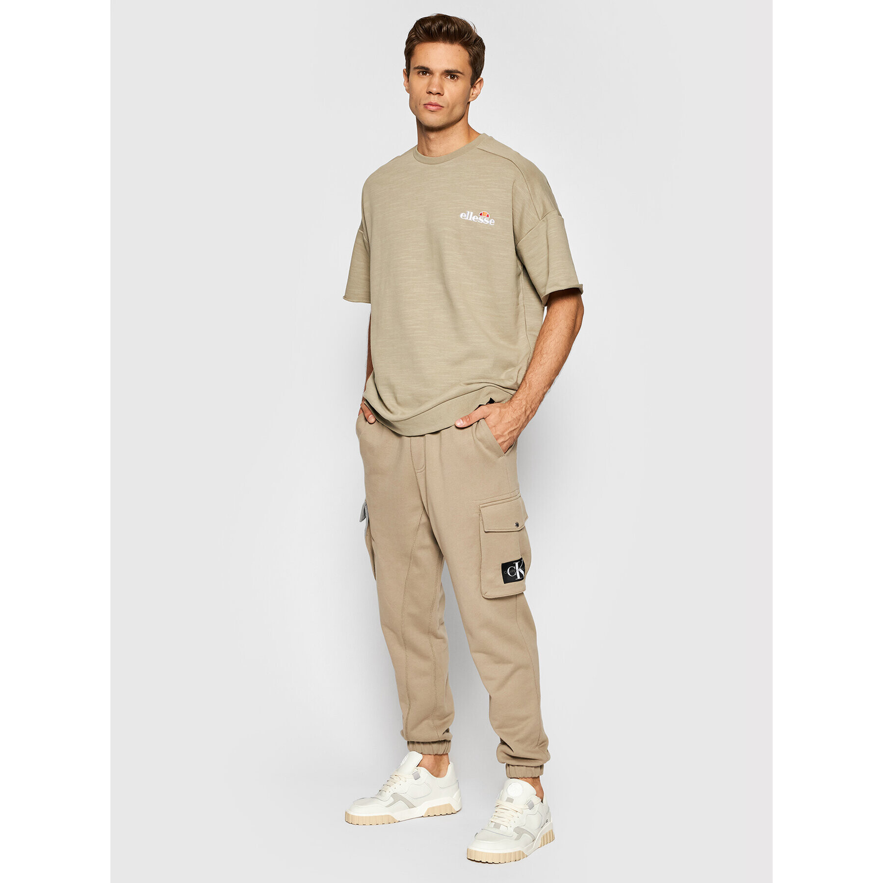 Ellesse Tricou Smetilla SHJ11946 Verde Relaxed Fit - Pled.ro