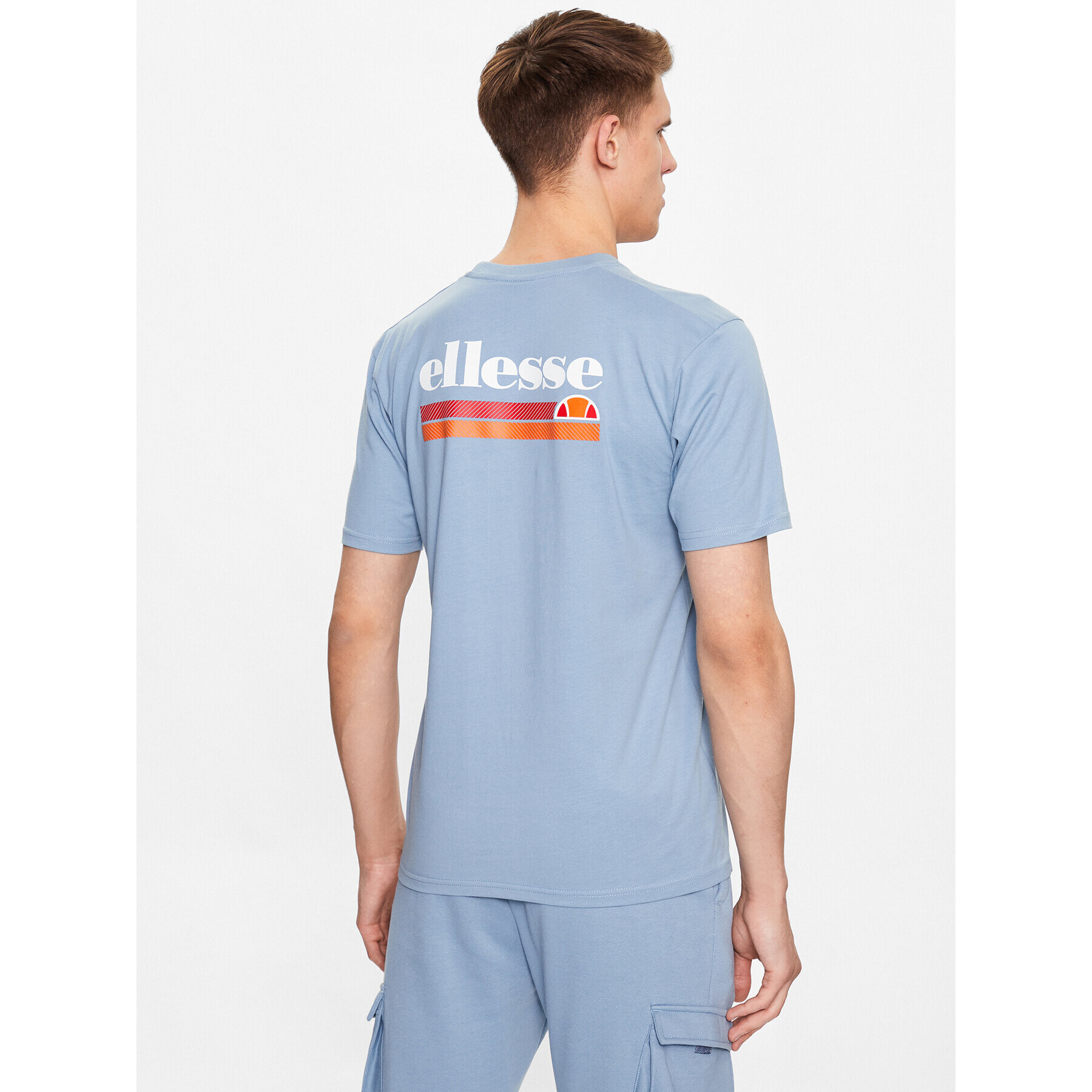 Ellesse Tricou Triscia SHR11156 Albastru Regular Fit - Pled.ro