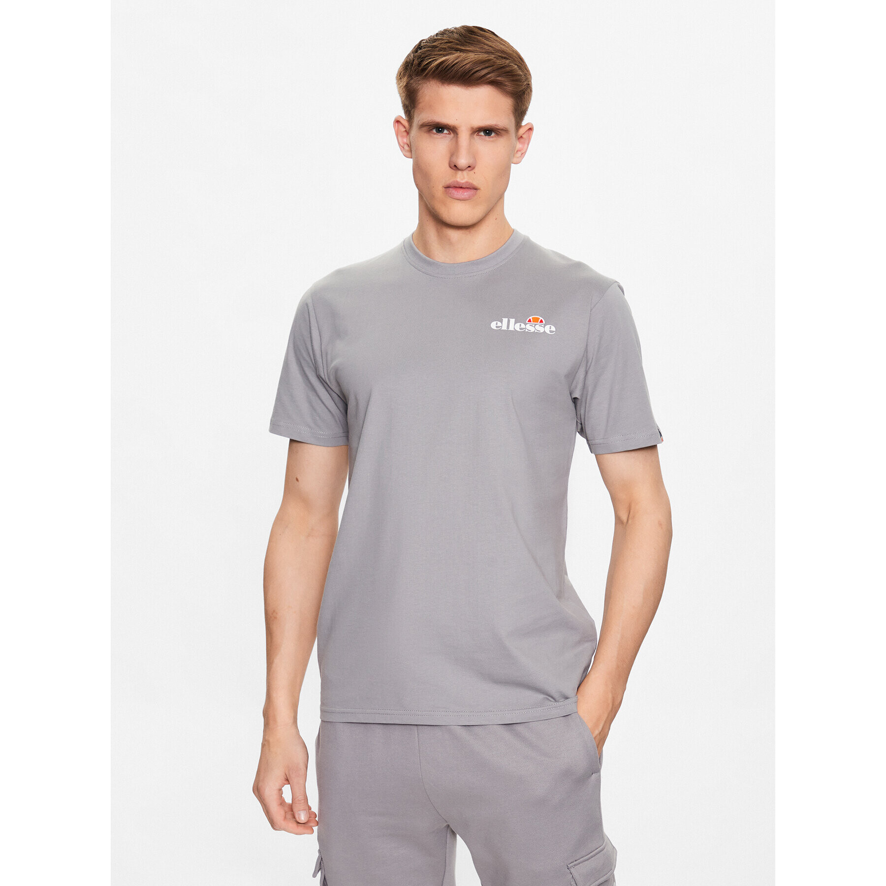 Ellesse Tricou Triscia SHR11156 Gri Regular Fit - Pled.ro