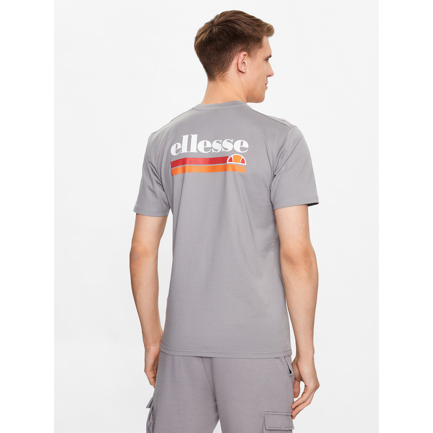 Ellesse Tricou Triscia SHR11156 Gri Regular Fit - Pled.ro