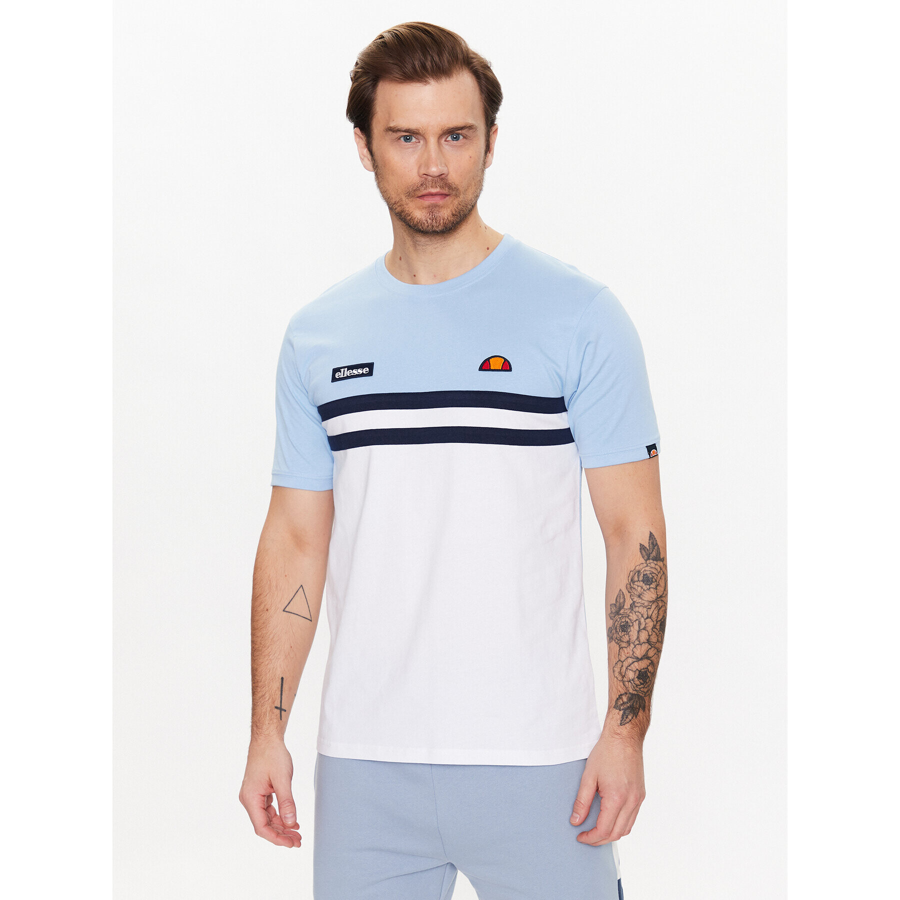 Ellesse Tricou Venire SHR08507 Albastru Regular Fit - Pled.ro