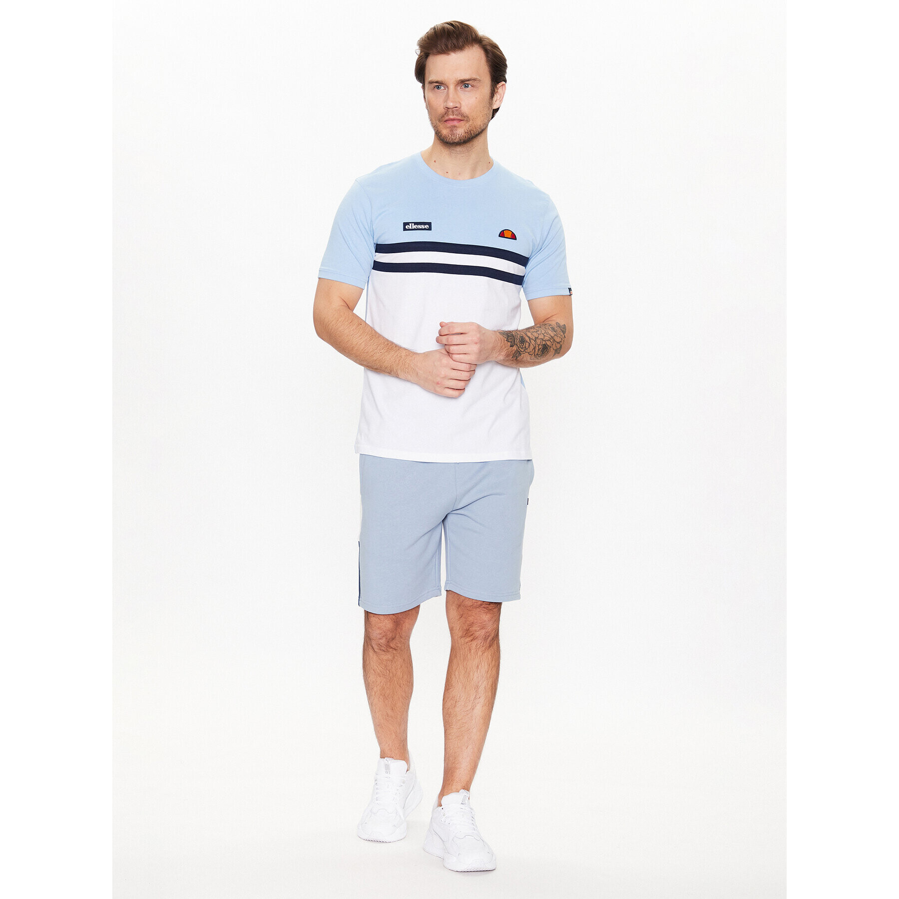 Ellesse Tricou Venire SHR08507 Albastru Regular Fit - Pled.ro