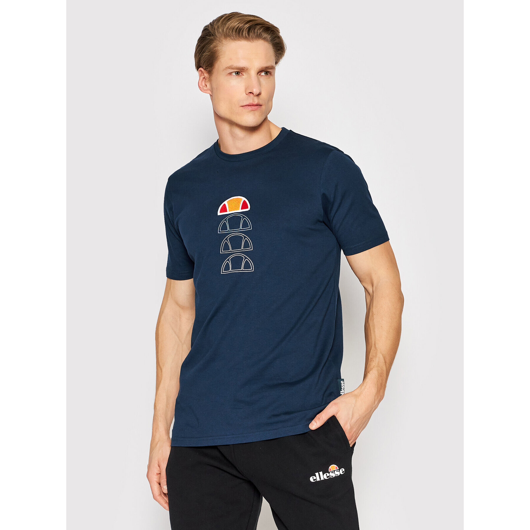 Ellesse Tricou Verso SHM14236 Bleumarin Regular Fit - Pled.ro