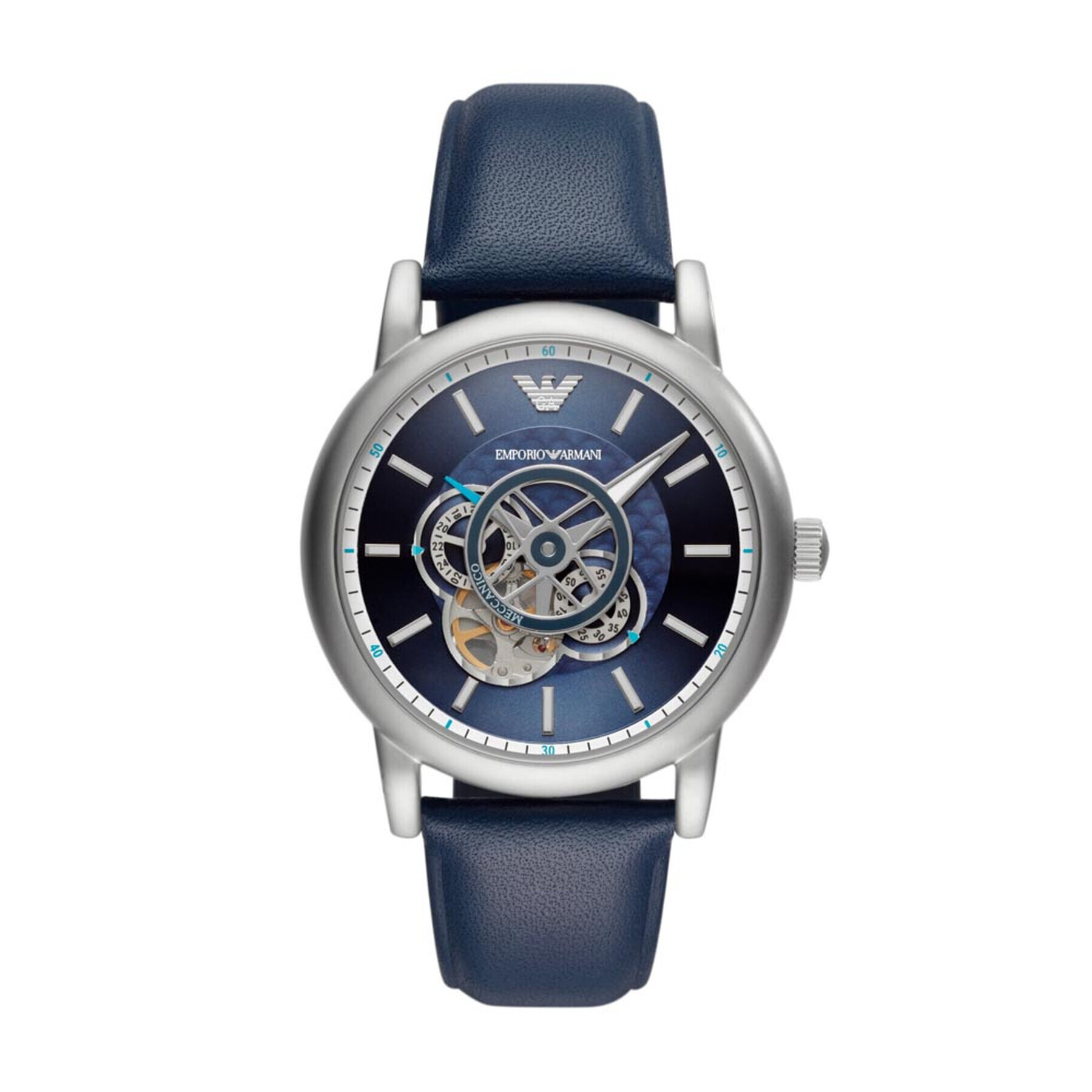 Emporio Armani Ceas Luigi Open-Heart Automatic AR60011 Bleumarin - Pled.ro