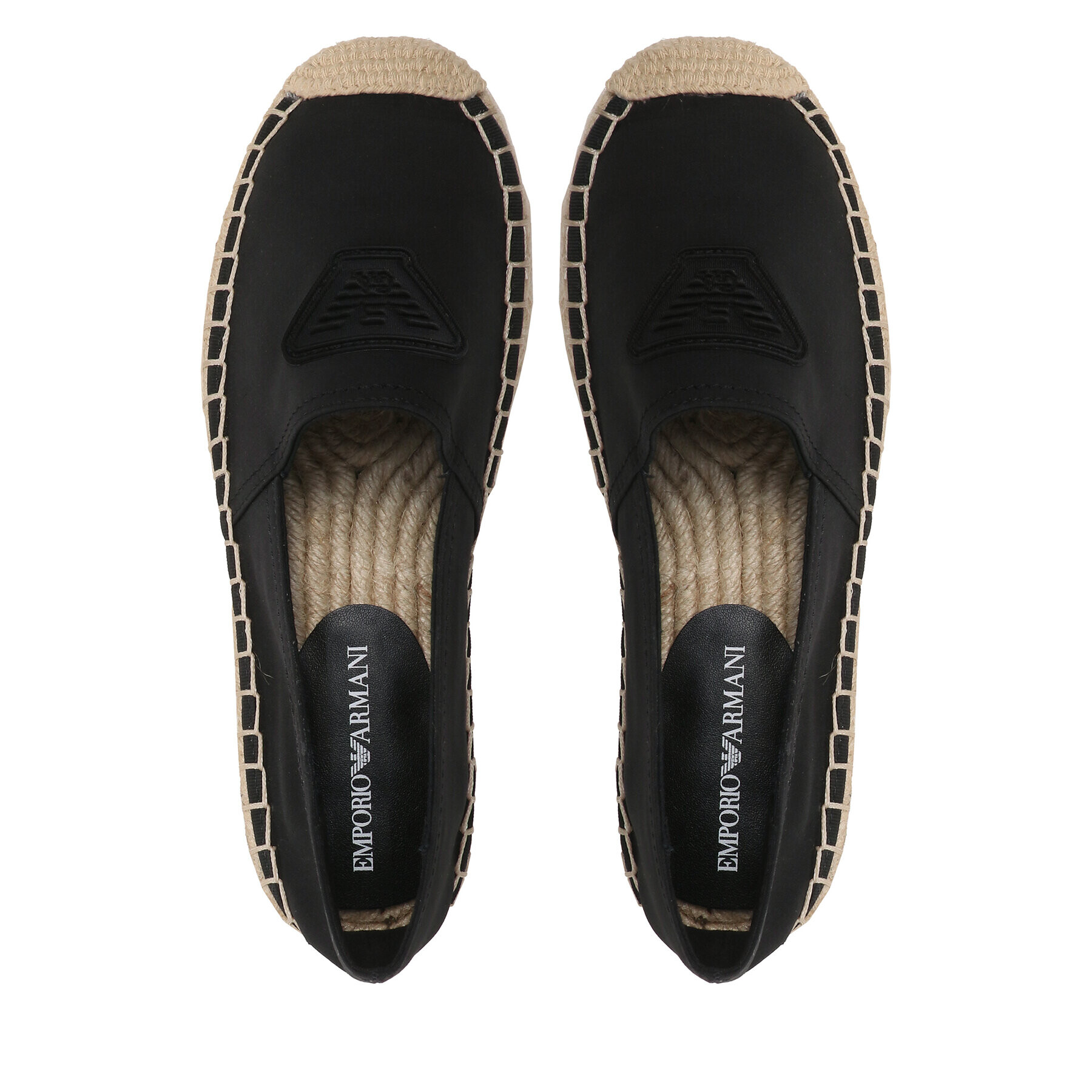 Emporio Armani Espadrile XVSS03 XN742 K001 Negru - Pled.ro