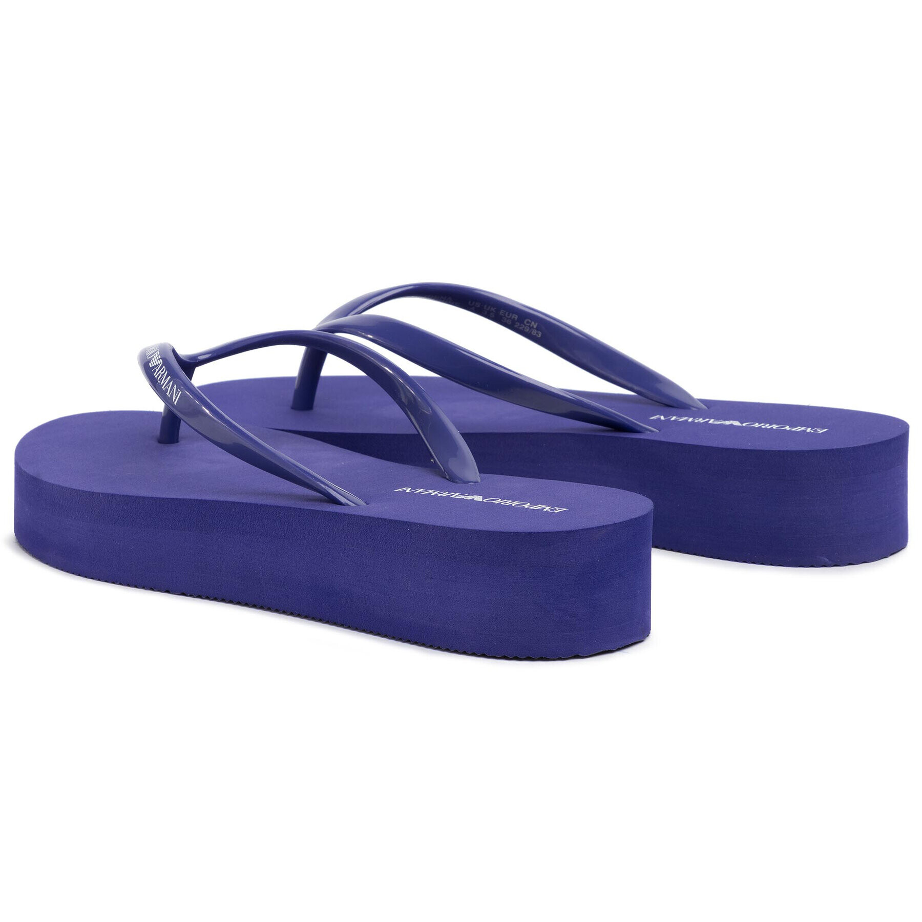 Emporio Armani Flip flop X3QS05 XL826 D086 Violet - Pled.ro