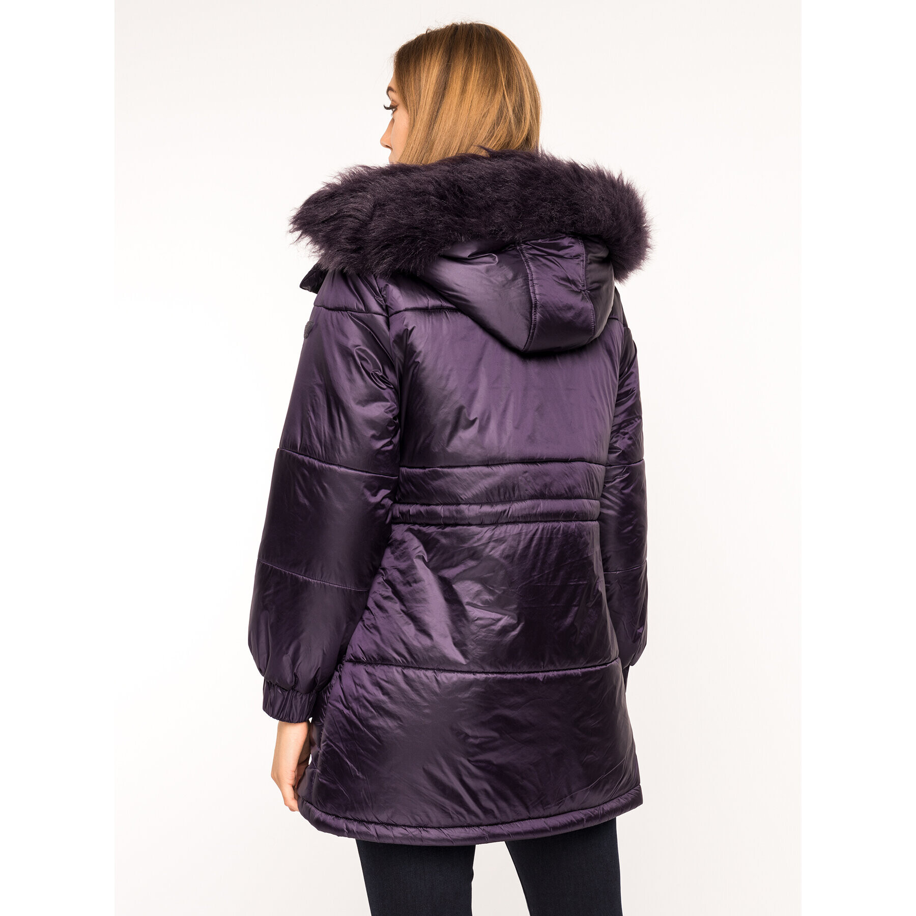 Emporio Armani Geacă din puf 6G2L77 2NUNZ 0825 Violet Regular Fit - Pled.ro