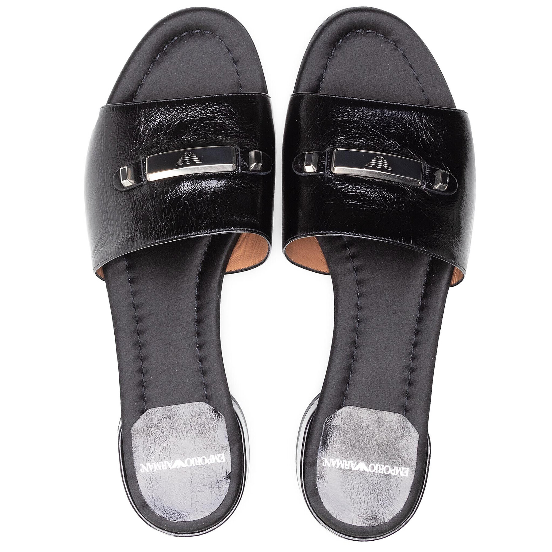 Emporio Armani Șlapi X3P752 XF535 00002 Negru - Pled.ro